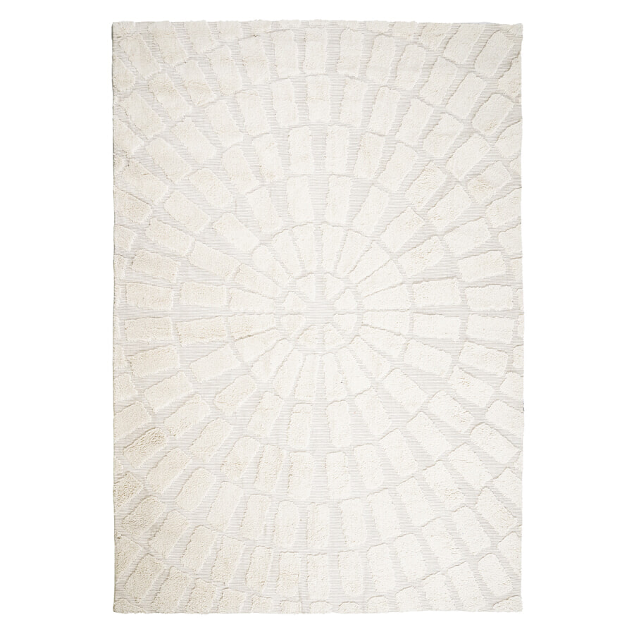 By-Boo Vloerkleed Sunburst 160 x 230cm - Off White