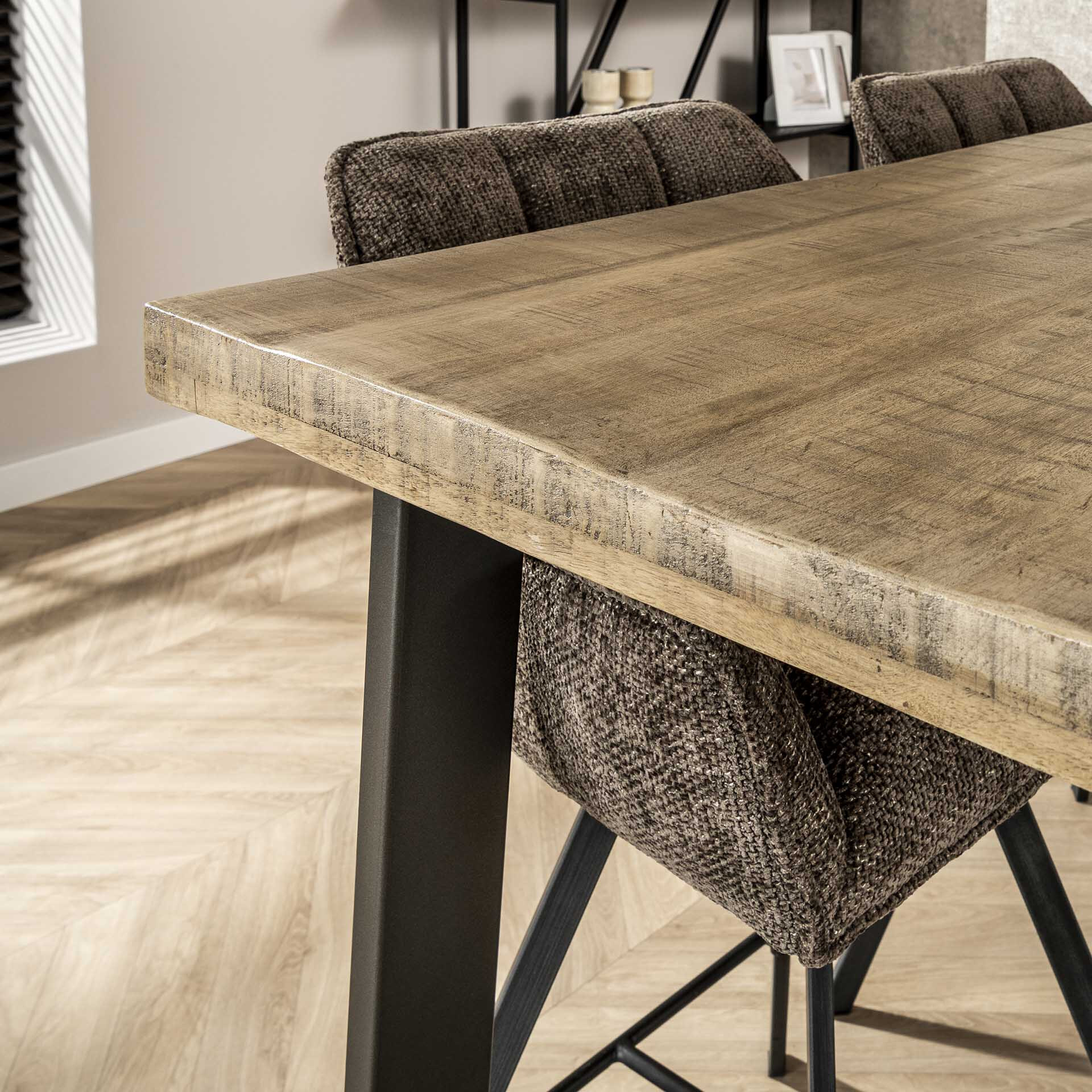 Industriële Bartafel 'Barbra' 135 x 70cm, kleur Naturel