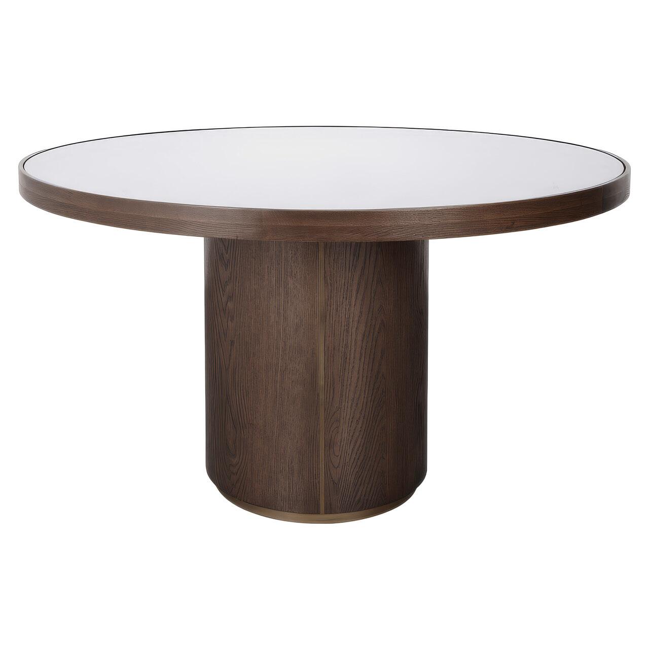 Richmond Ronde Eettafel 'Willox' Linnen en eiken, 130cm