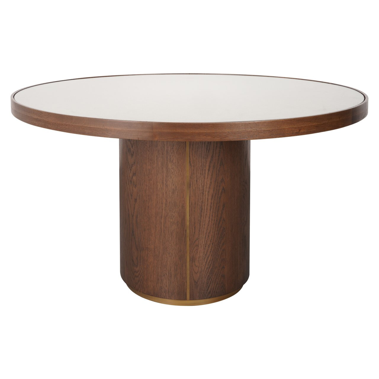 Richmond Ronde Eettafel 'Willox' Linnen en eiken, 130cm