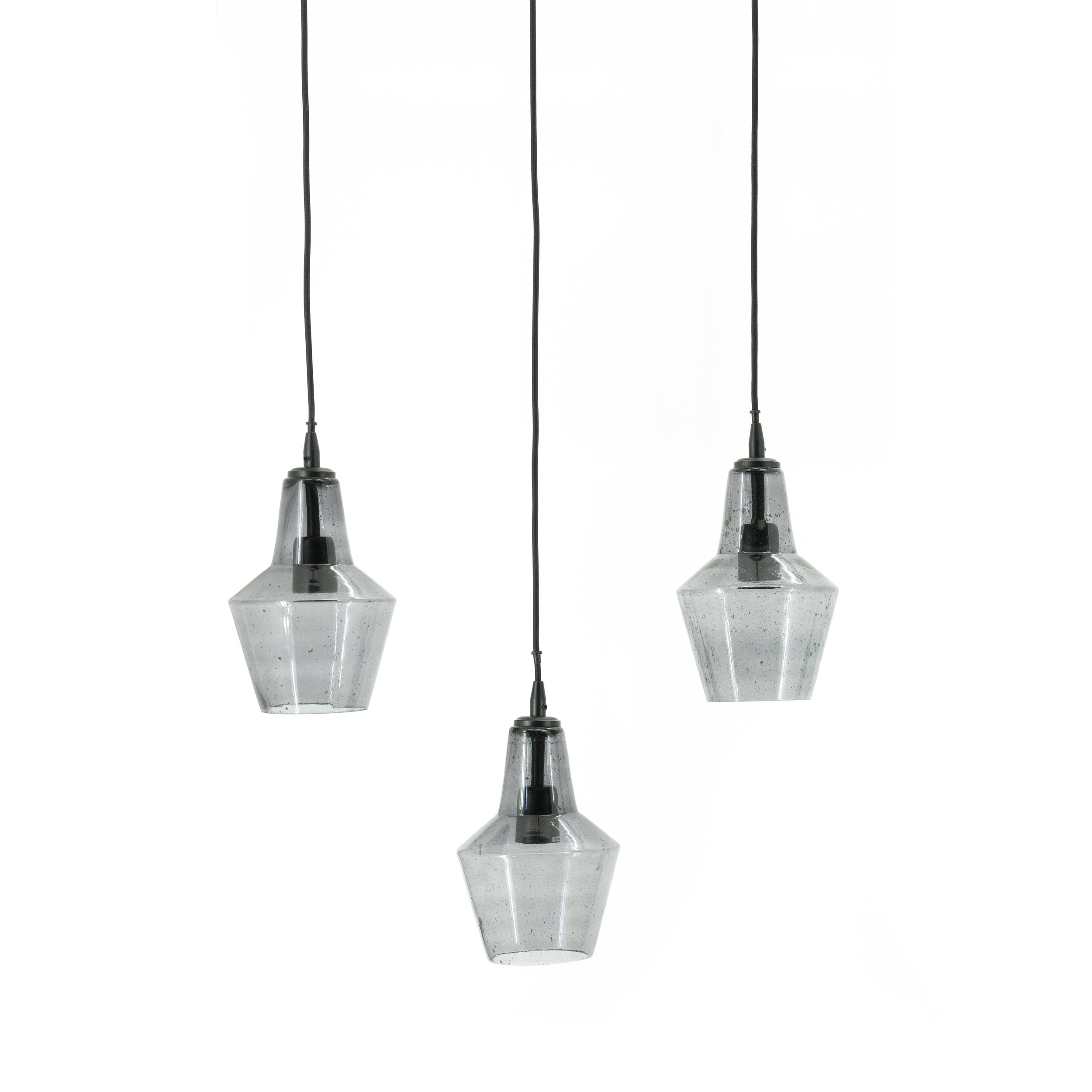 By-Boo Hanglamp Orion Glas - Zwart