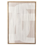 By-Boo Geweven Wandpaneel 'Yoko' 120 x 80cm, kleur Off White