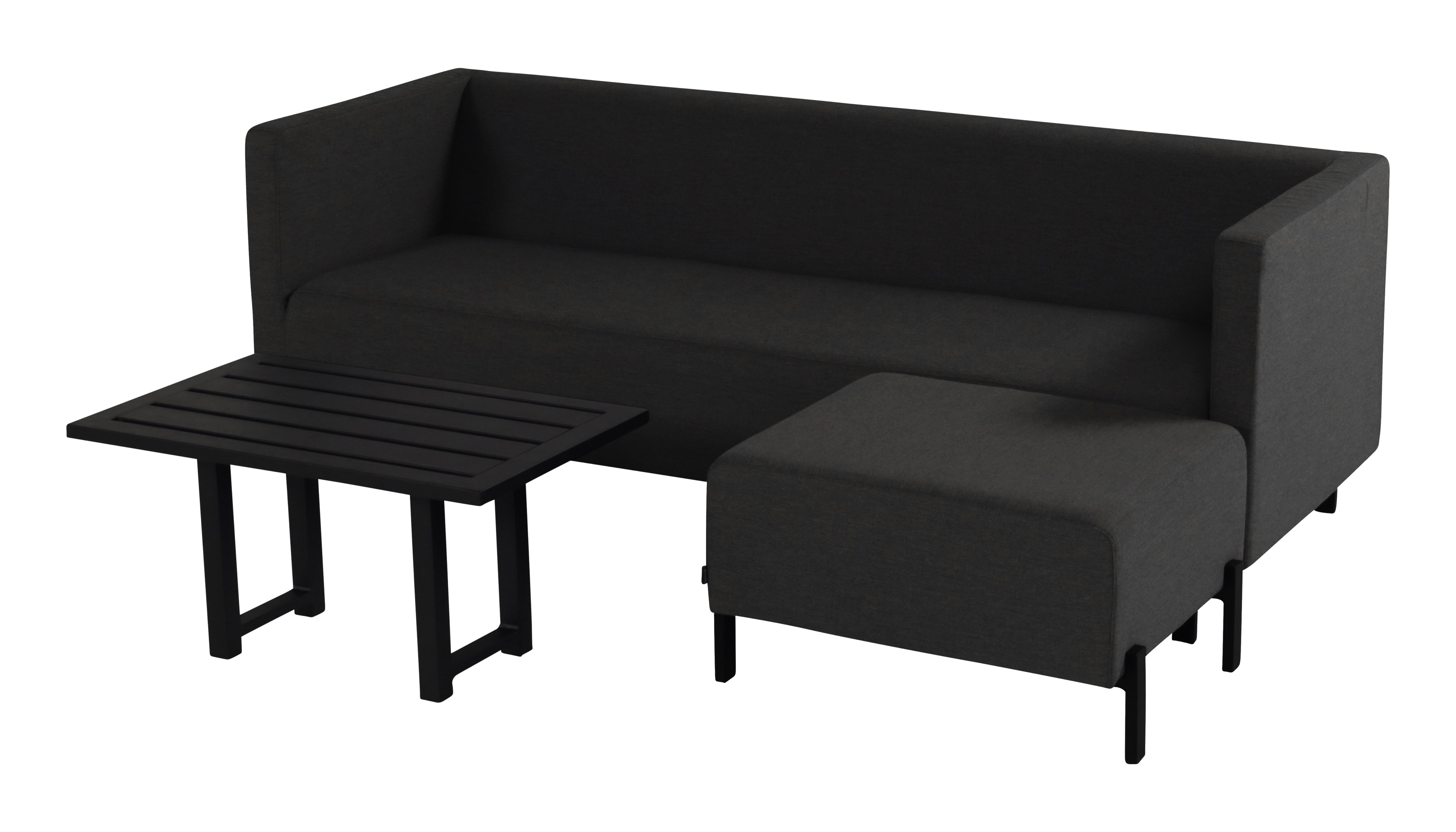 Hartman Loungeset 'Dion' All Weather, kleur Zwart