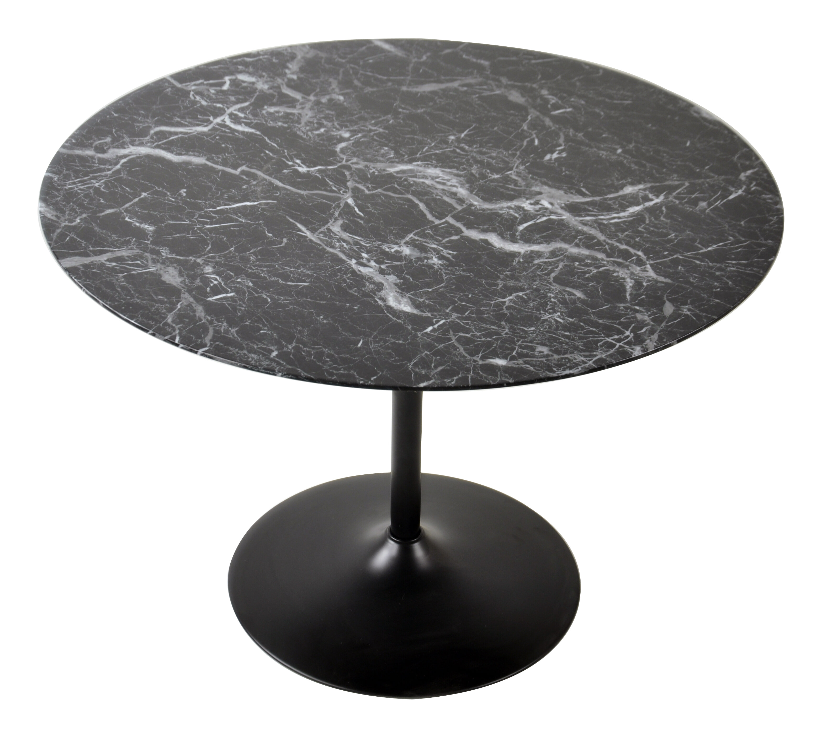 Artistiq Ronde Eettafel 'Paxten' 110cm, kleur zwart marmerlook