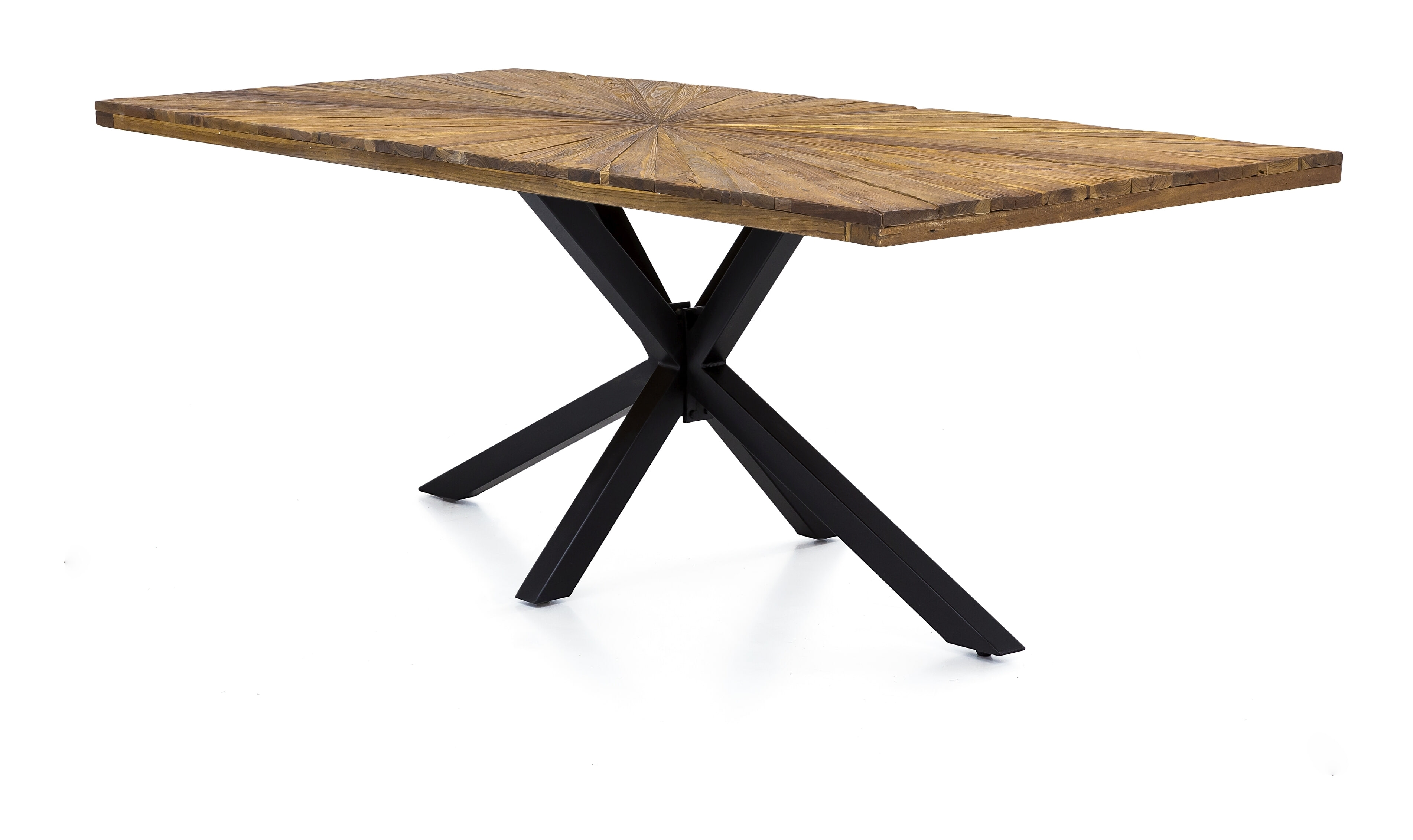 Artistiq Eettafel 'Latonja' Teakhout, 180 x 100cm, kleur Zwart