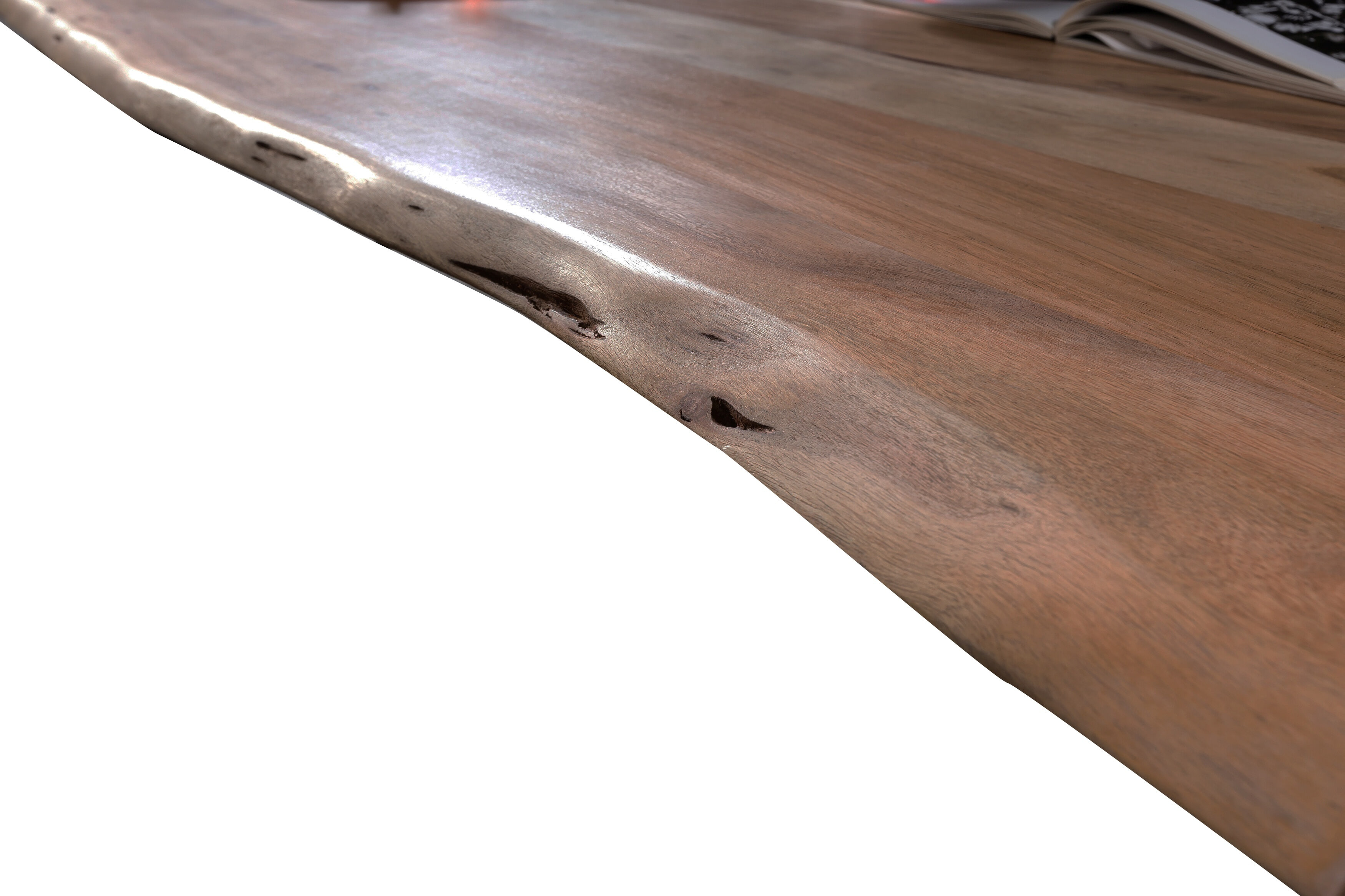 Artistiq Boomstam Eettafel 'Tinata' Acaciahout, 140 x 80cm, kleur Walnoot