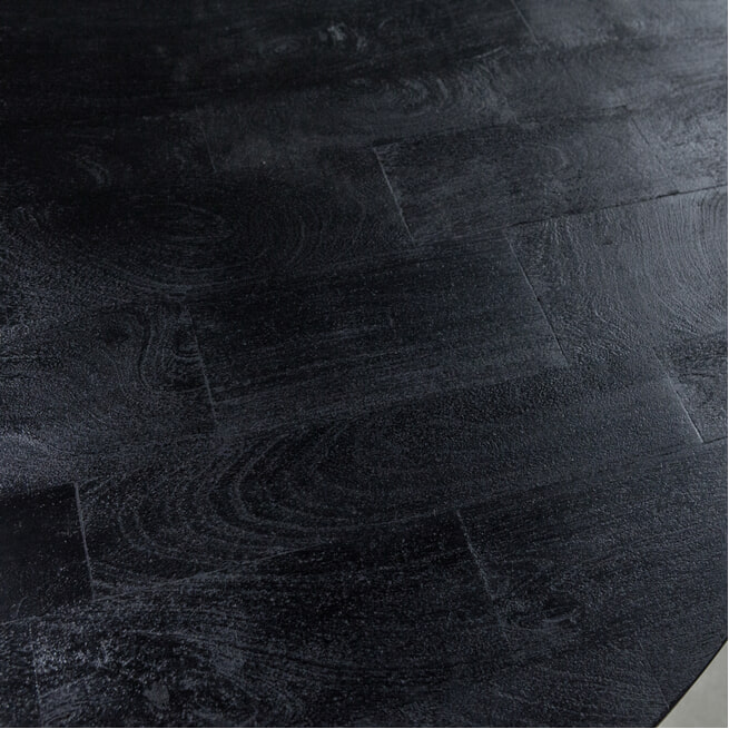Sohome Ronde Eettafel 'Felipe' Mangohout 140cm, kleur zwart