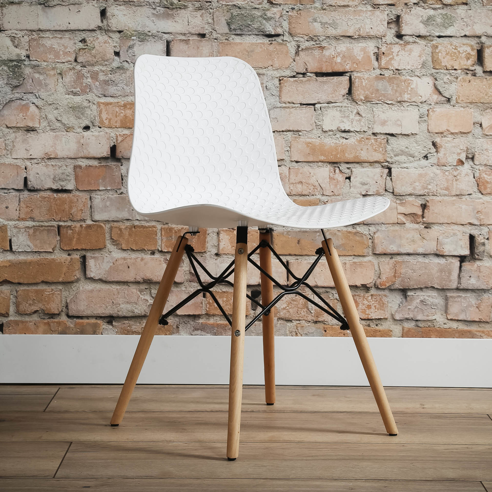 LifestyleFurn Eetkamerstoel 'Ewan', kleur wit