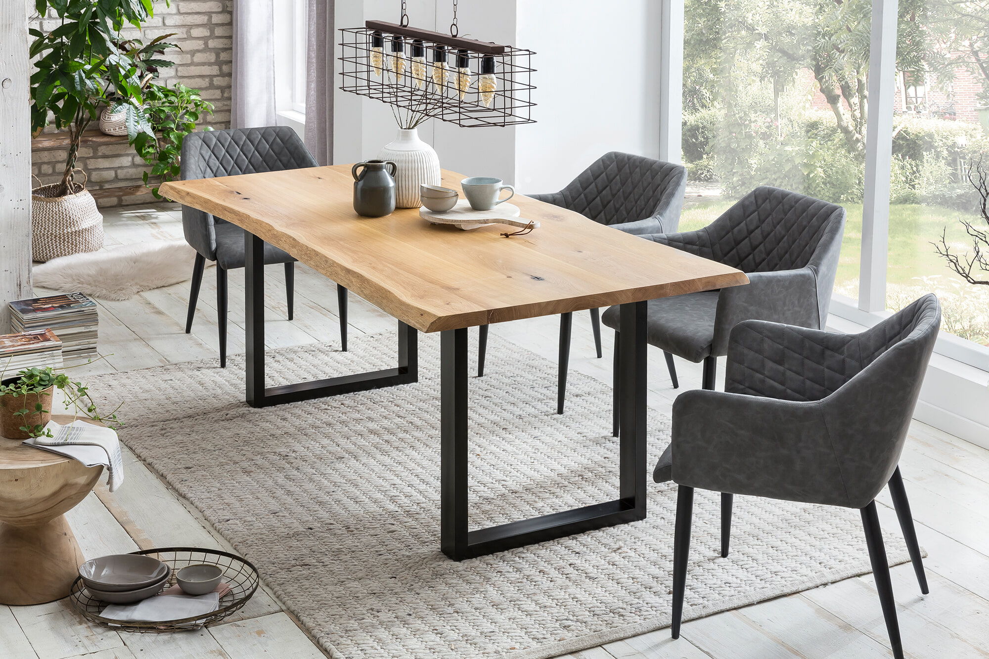 Artistiq Eettafel 'Noan', Boomstam, 240 x 100cm