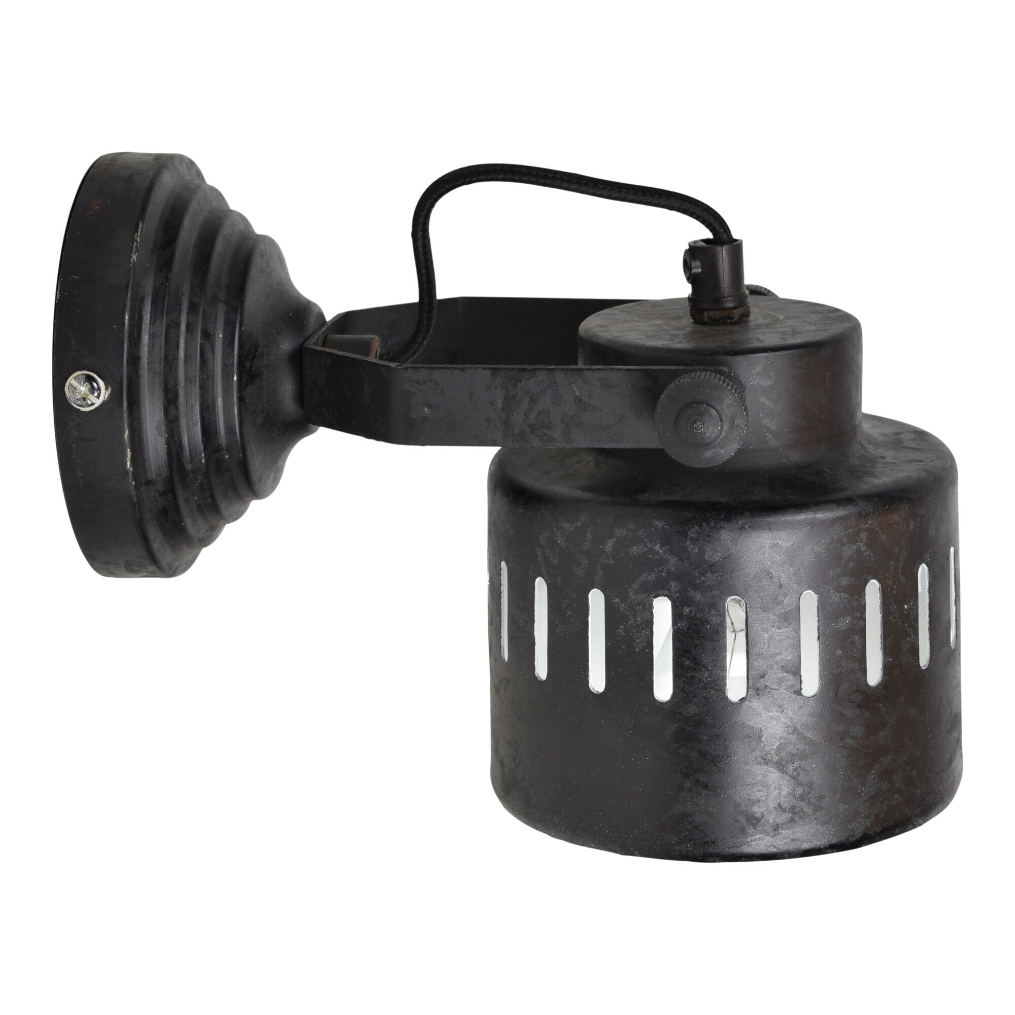 Urban Interiors wandlamp 'Vintage' Ø11,5cm, kleur Rough Black