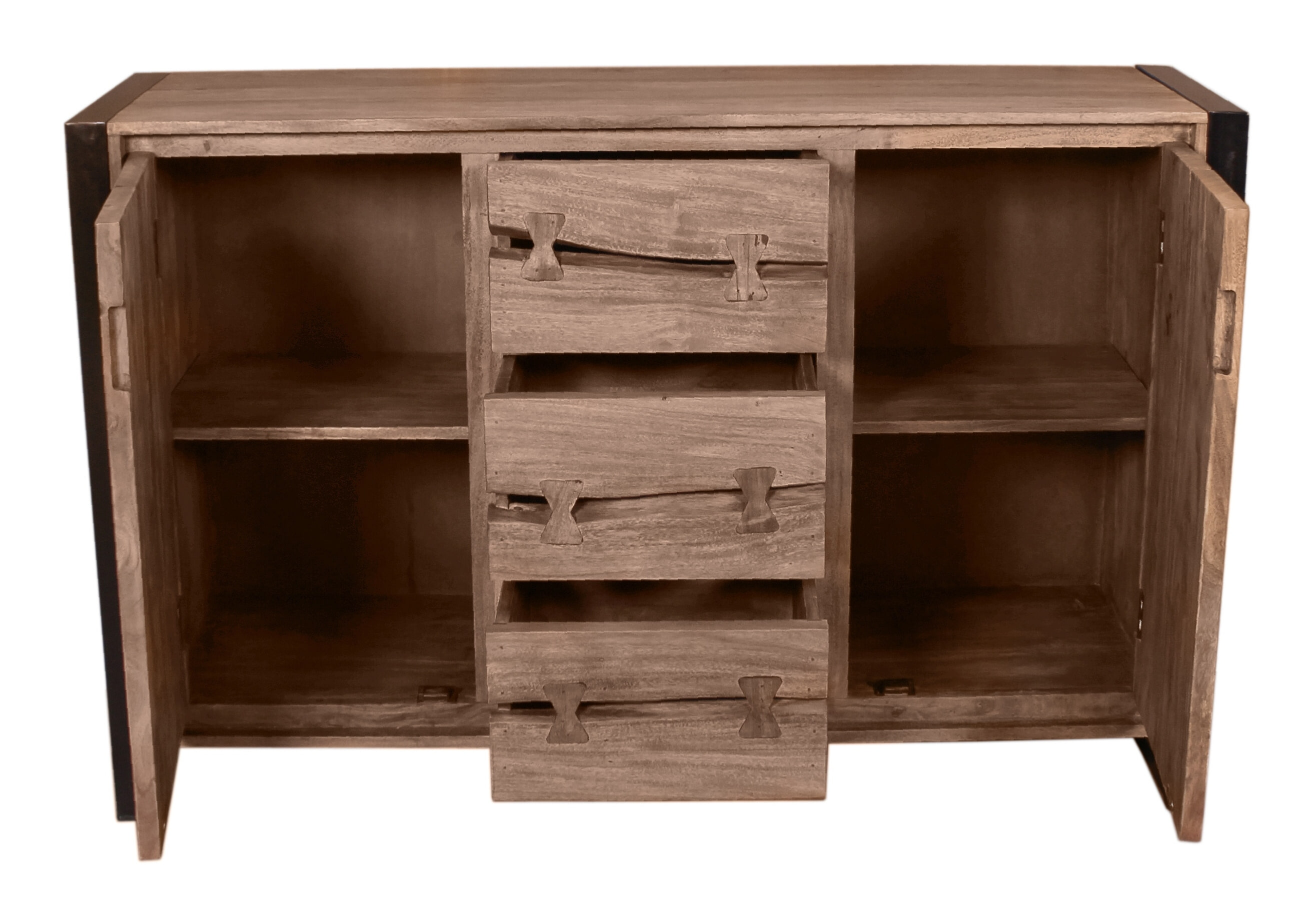 Artistiq Dressoir 'Live Edge' Acaciahout en metaal, 140cm