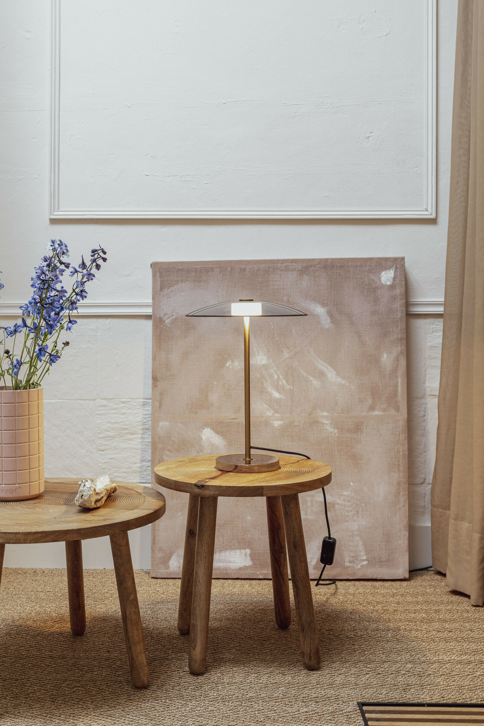 Zuiver Ronde Bijzettafel 'Dendron' Mangohout, 60cm