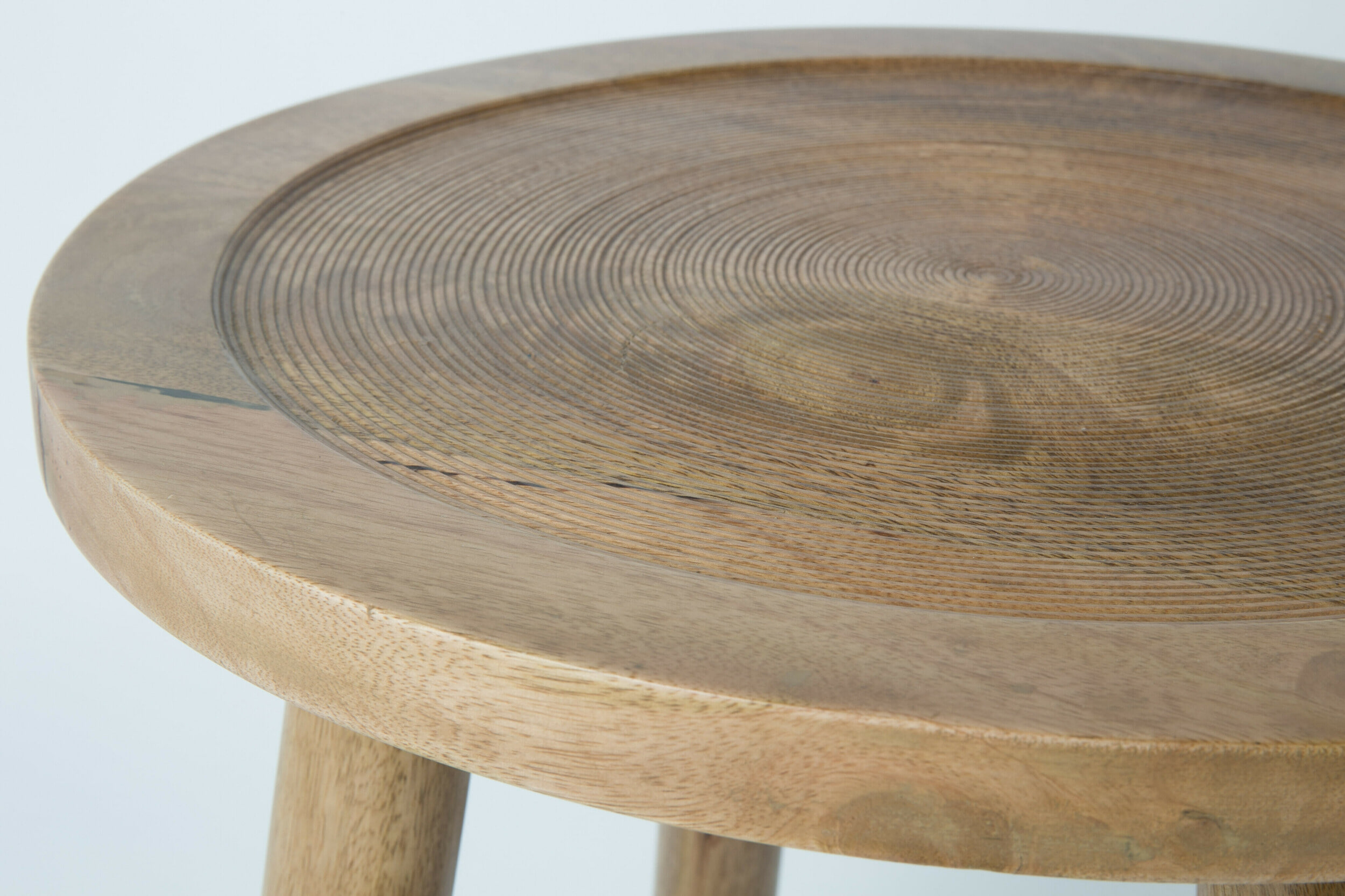 Zuiver Ronde Bijzettafel 'Dendron' Mangohout, 60cm