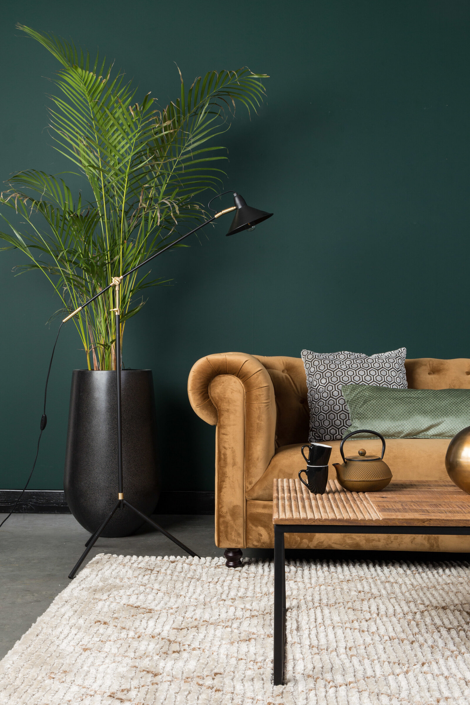 Dutchbone Salontafel 'Randi' Mangohout, 110 x 60cm