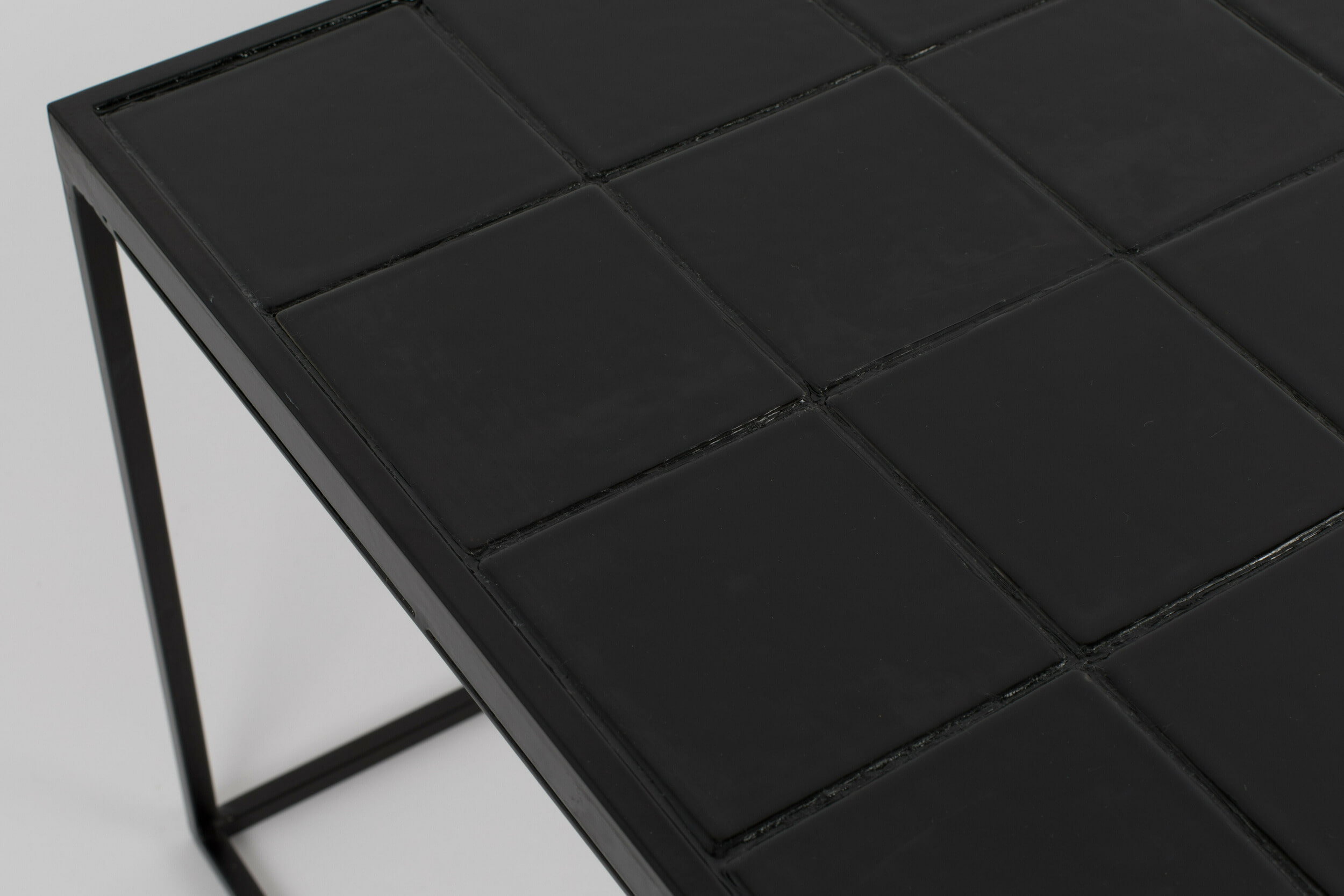 Zuiver Salontafel 'Glazed' Keramiek, 93 x 43cm, kleur Zwart