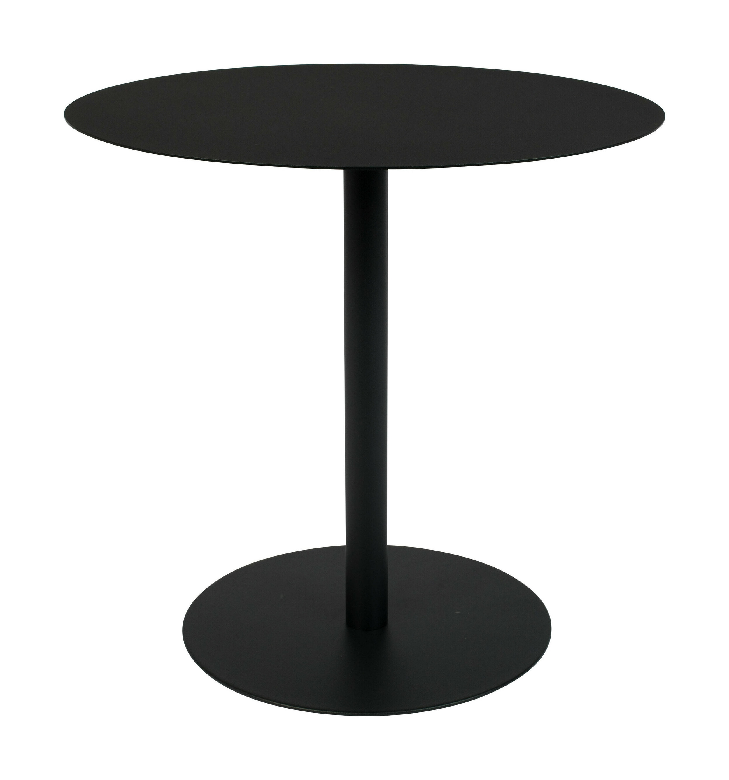 Zuiver Ronde Bijzettafel 'Snow' Staal, 35cm, kleur Zwart