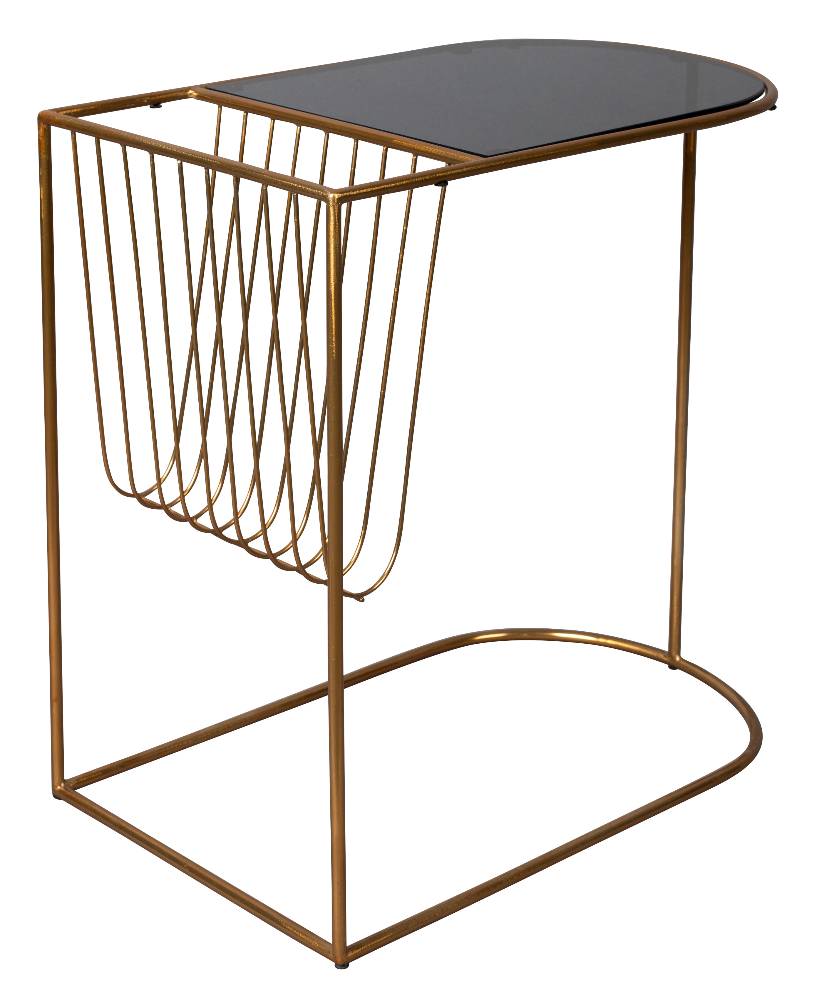 Dutchbone Bijzettafel 'Eileen' met tijdschriftenhouder