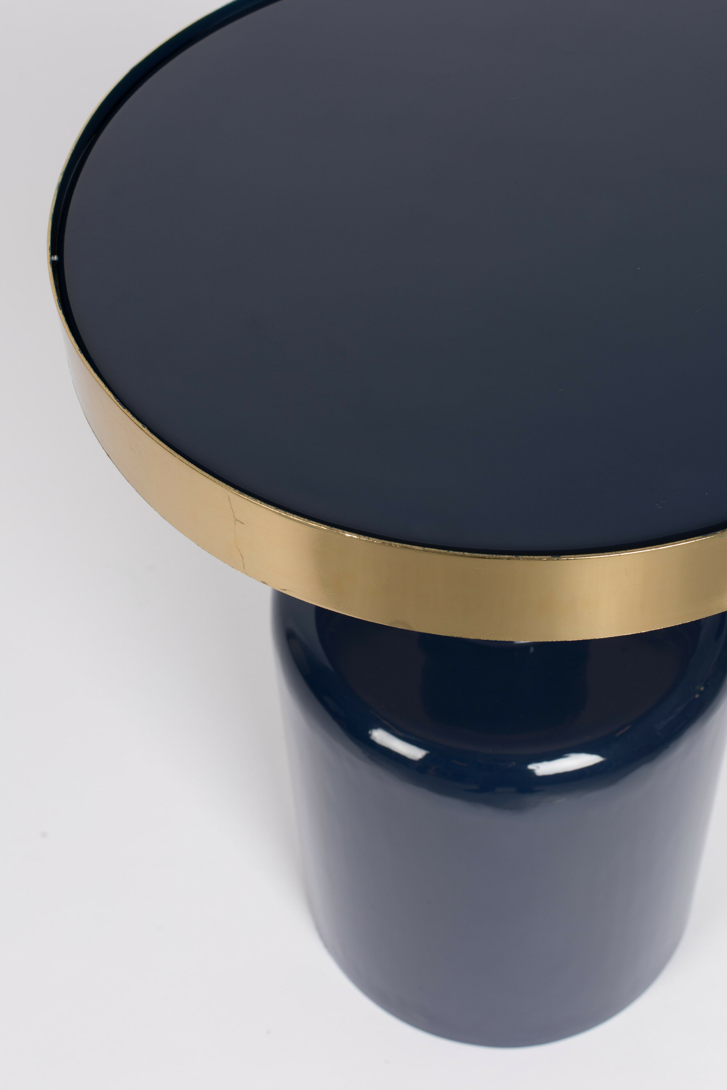 Zuiver Ronde Bijzettafel 'Glam' 36cm, kleur Blauw
