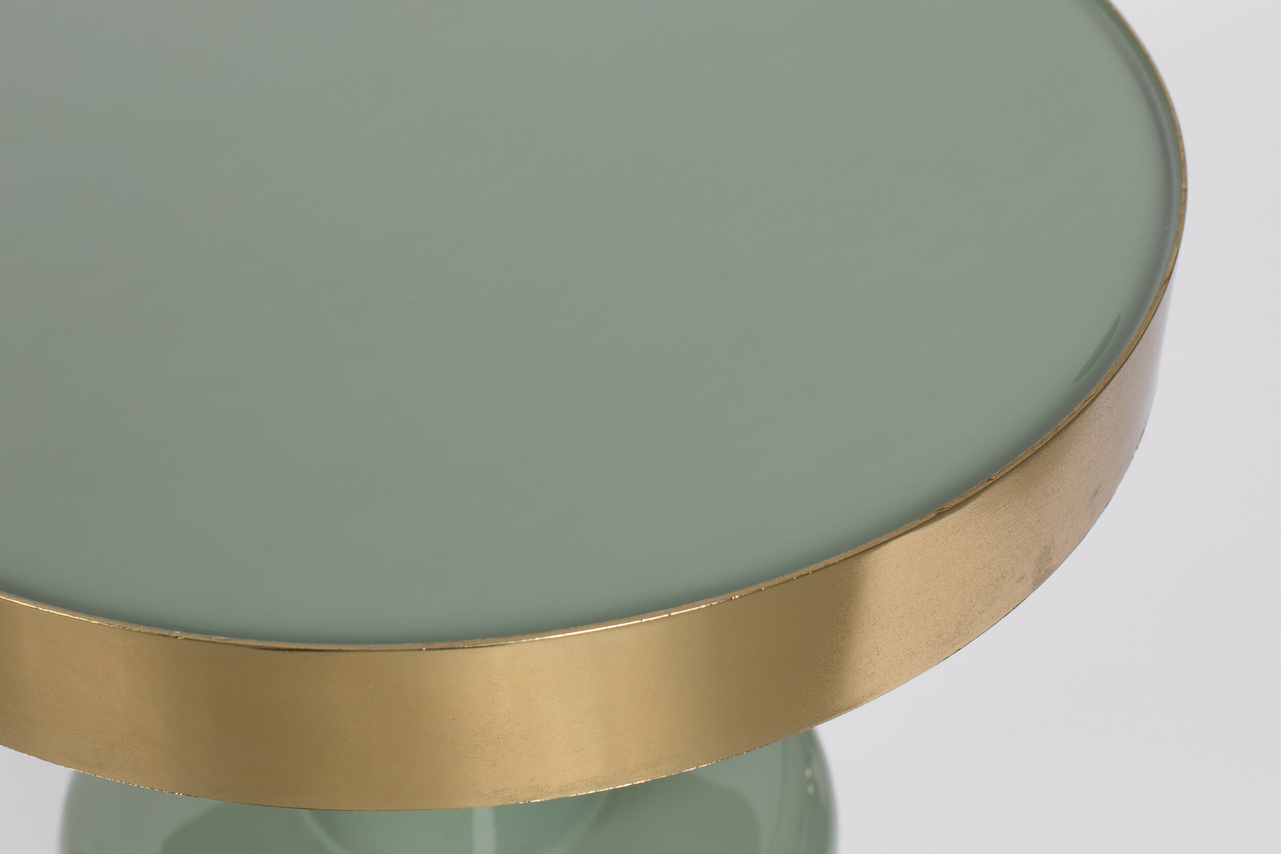 Zuiver Ronde Bijzettafel 'Glam' 36cm, kleur Groen