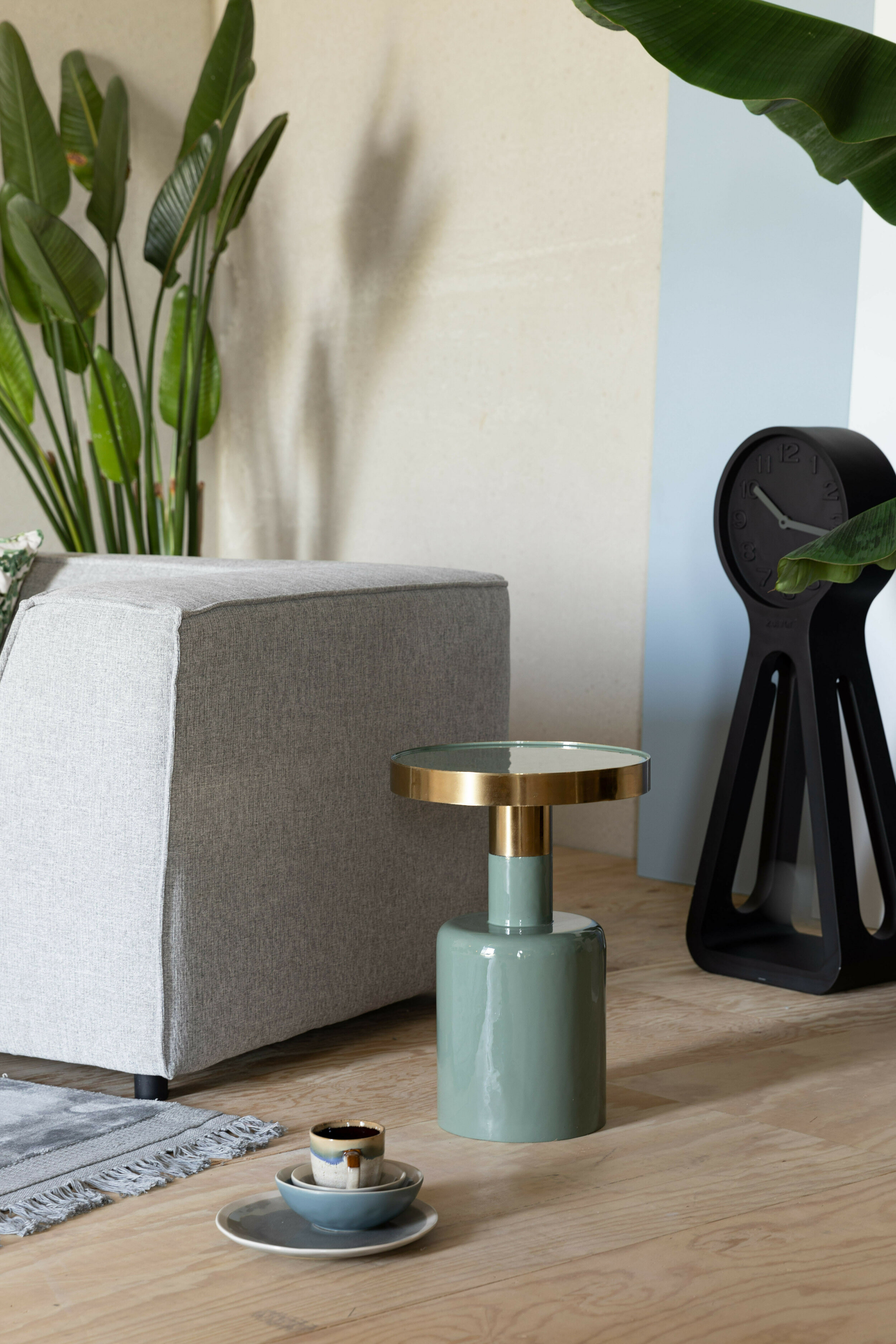 Zuiver Ronde Bijzettafel 'Glam' 36cm, kleur Groen