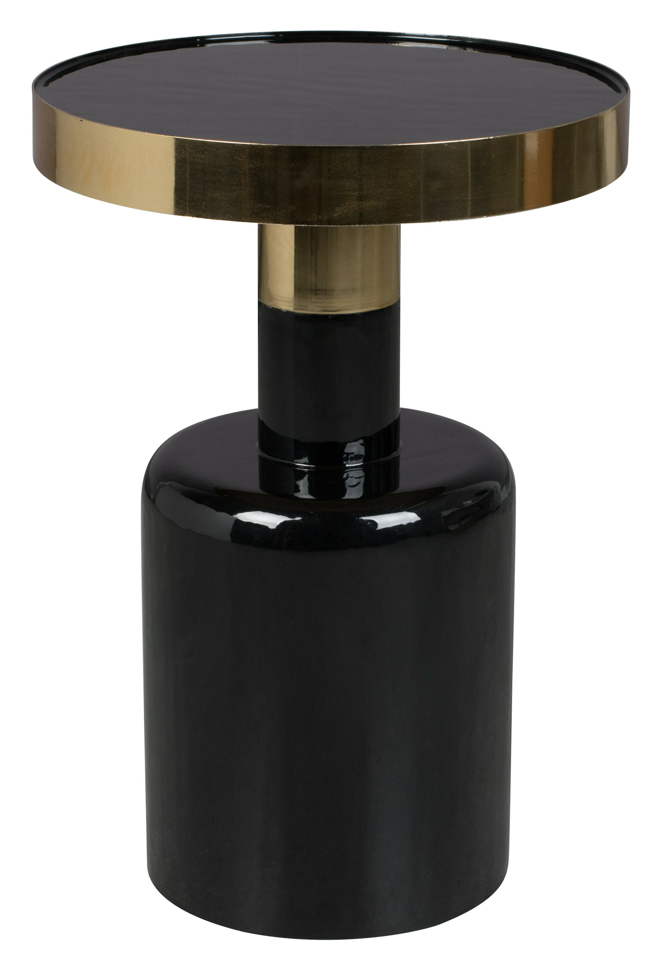 Zuiver Ronde Bijzettafel 'Glam' 36cm, kleur Zwart