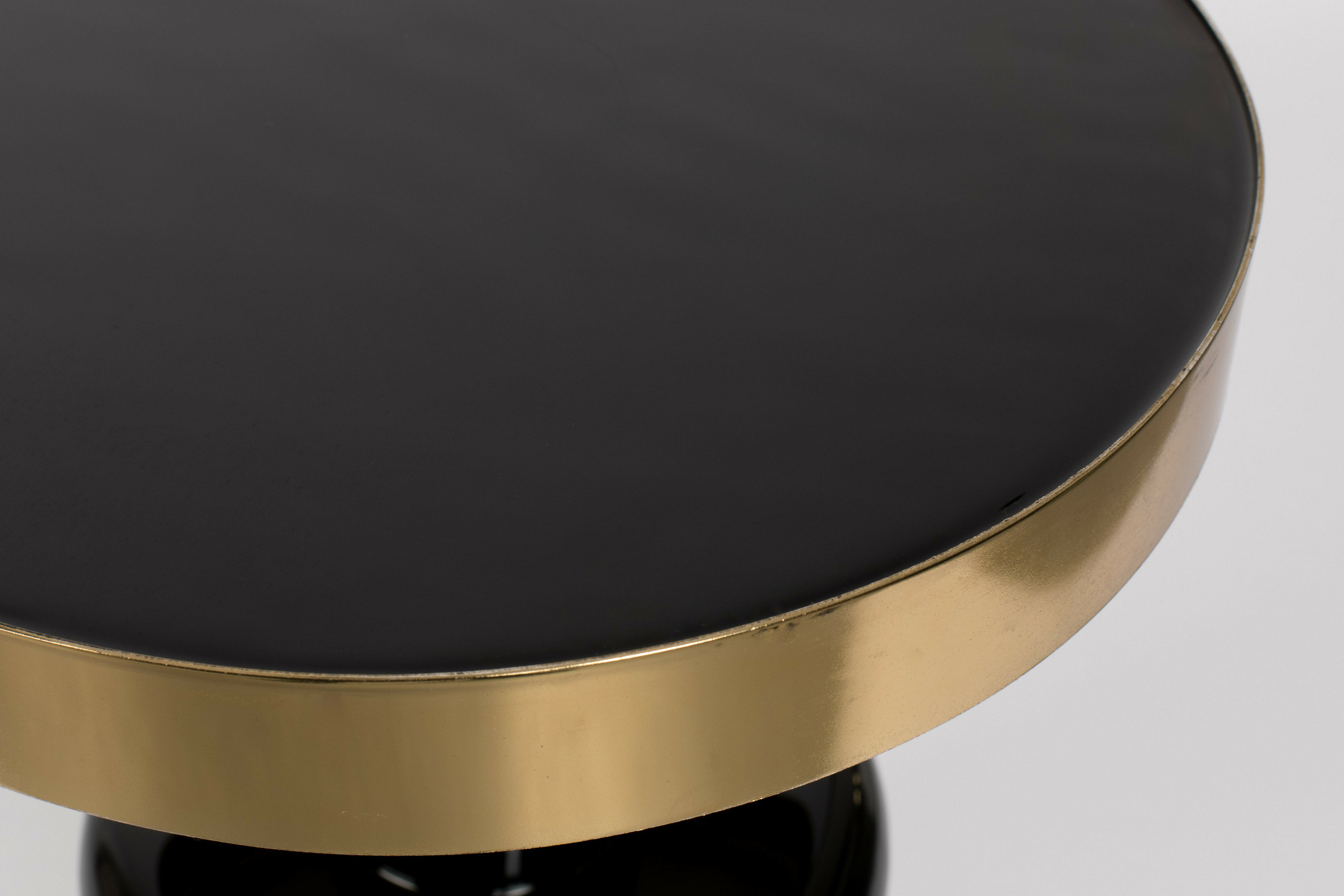 Zuiver Ronde Bijzettafel 'Glam' 36cm, kleur Zwart