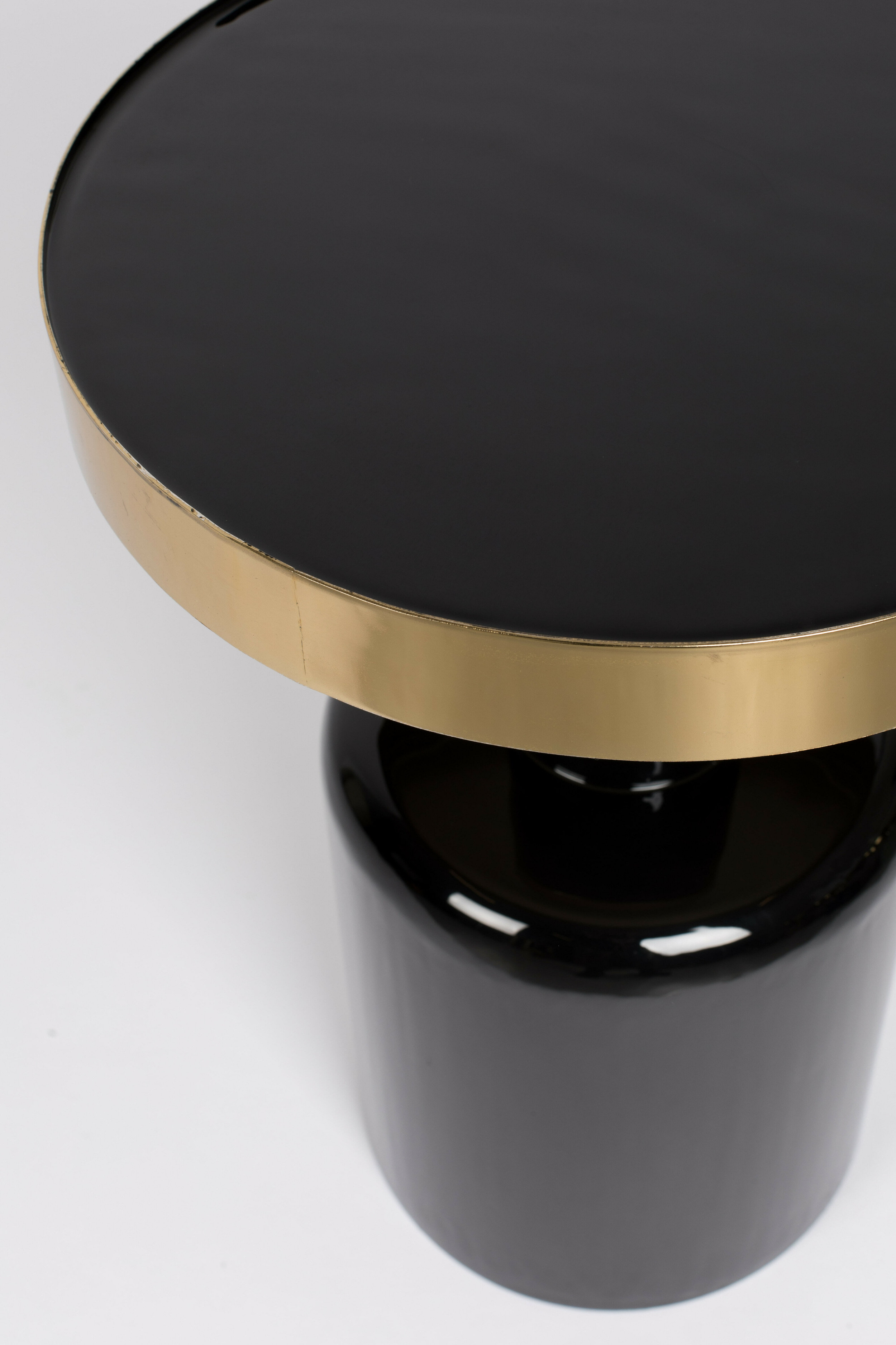 Zuiver Ronde Bijzettafel 'Glam' 36cm, kleur Zwart