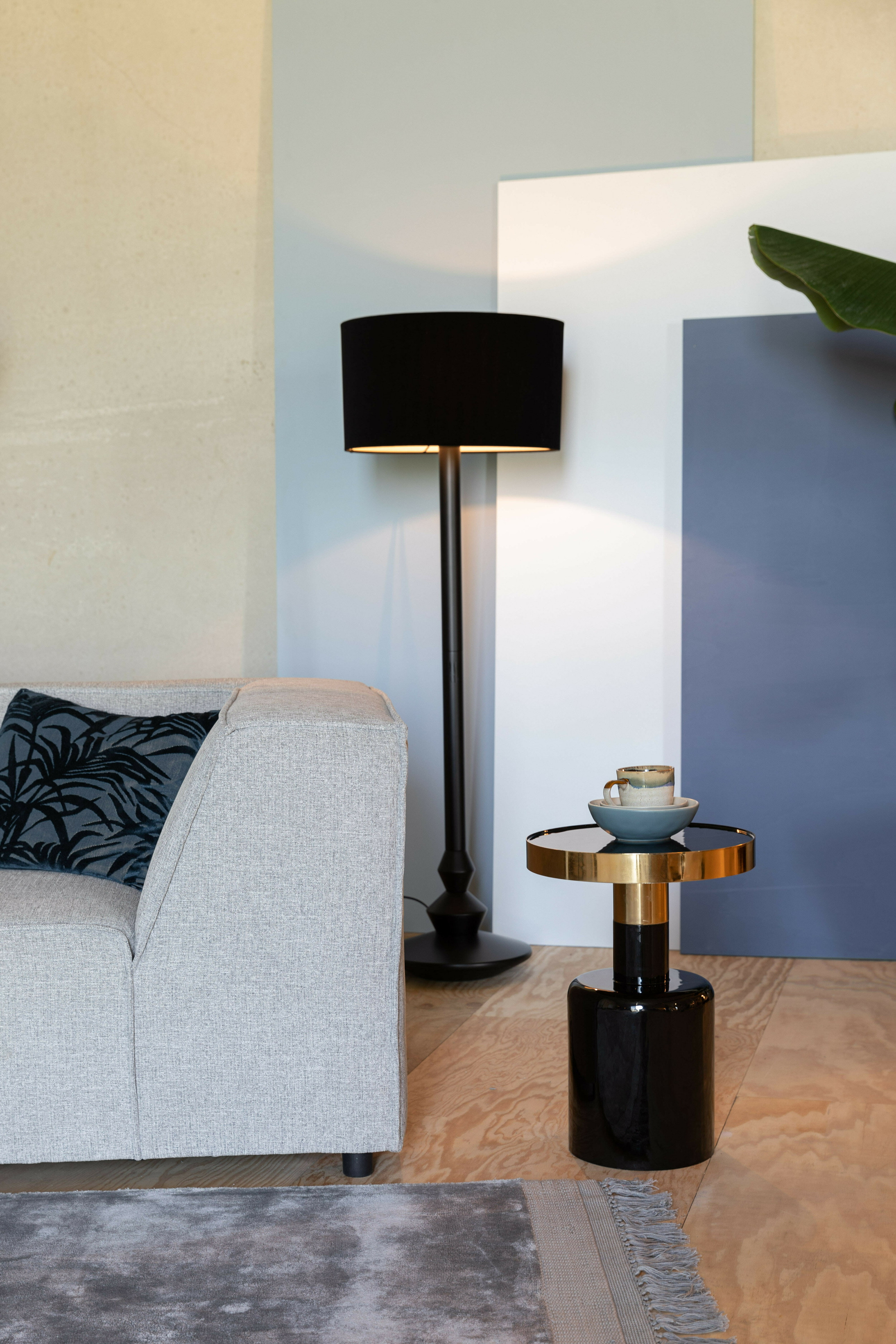 Zuiver Ronde Bijzettafel 'Glam' 36cm, kleur Zwart