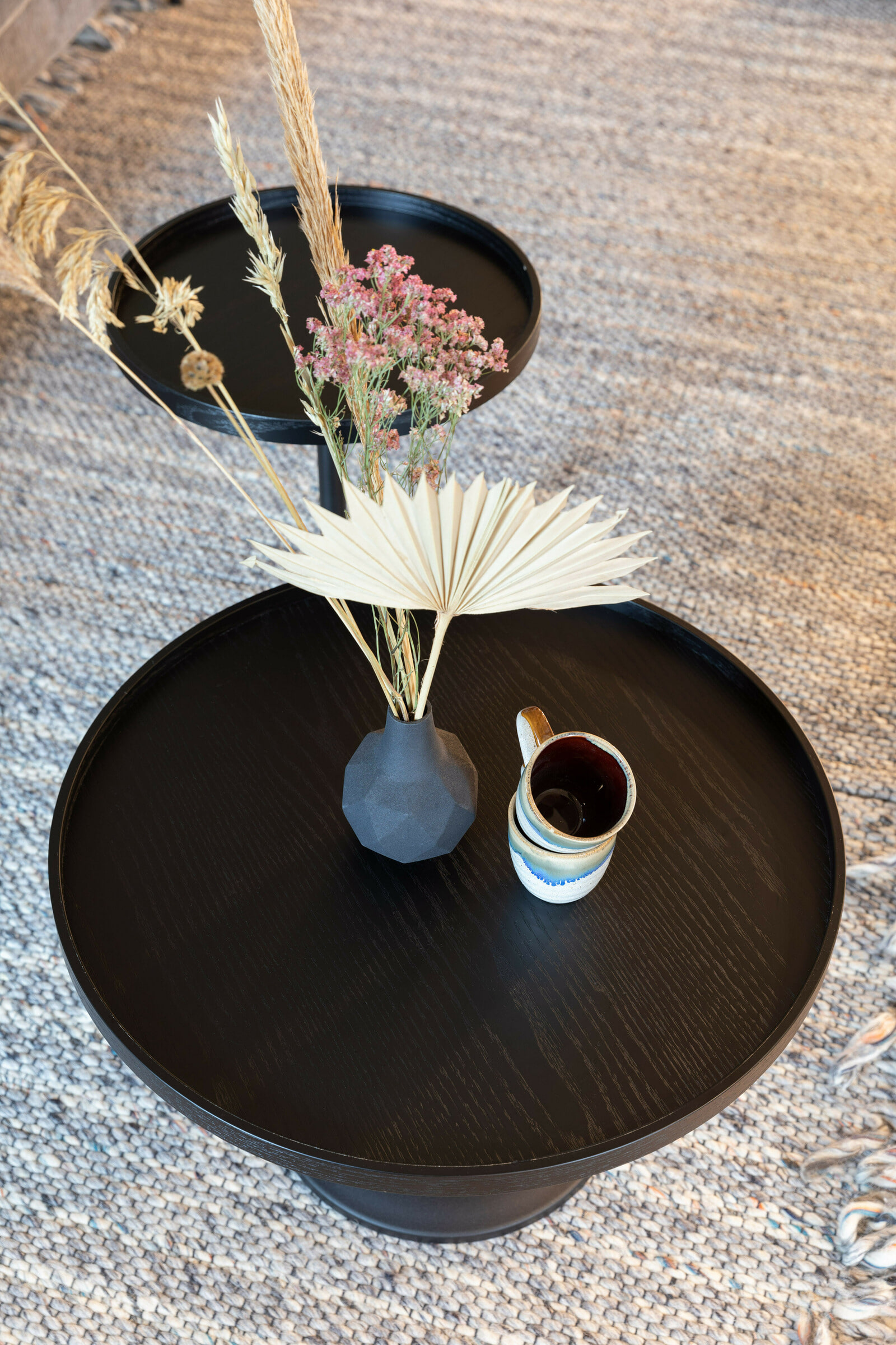 Zuiver Ronde Salontafel 'Jason' 69cm, kleur Zwart