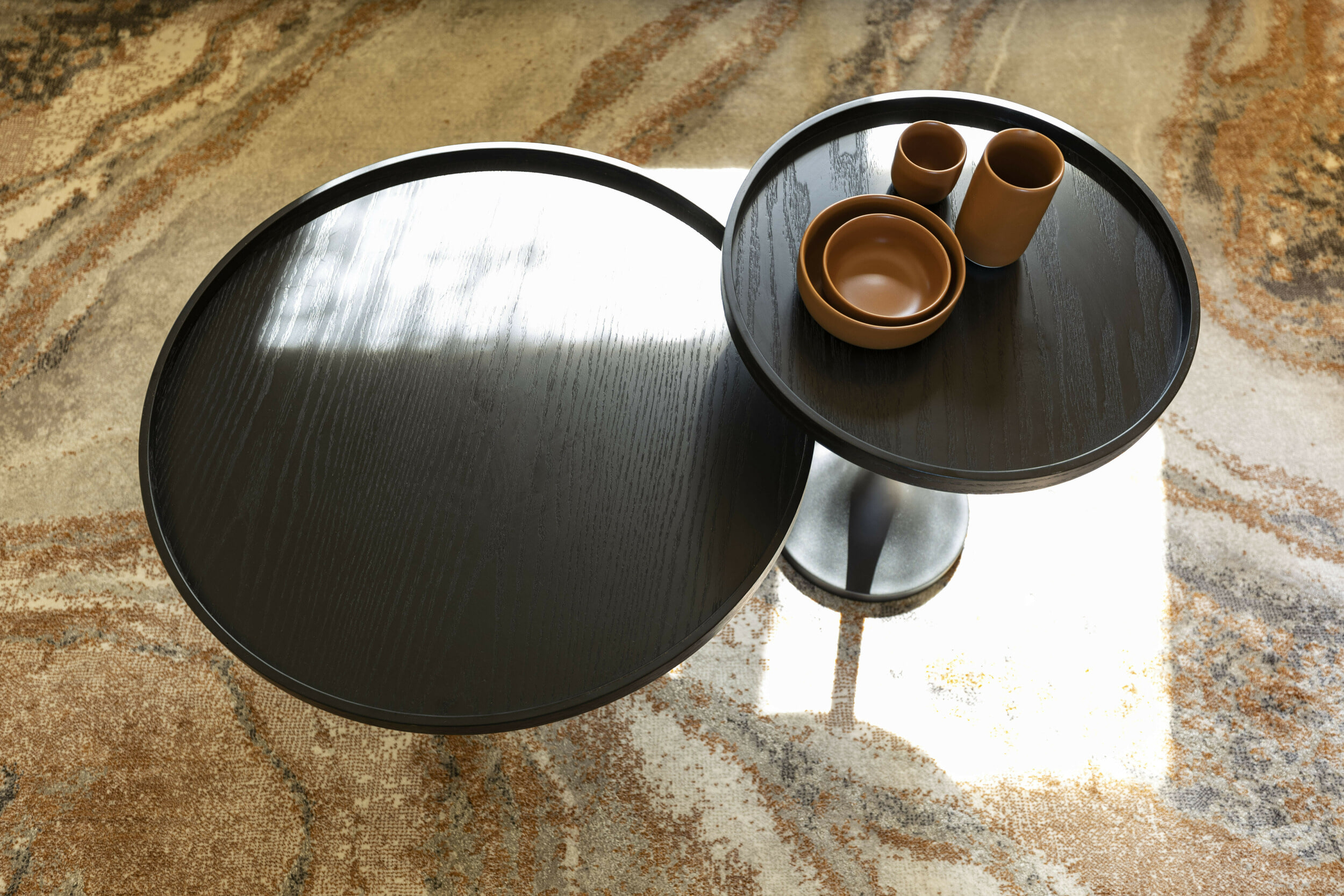 Zuiver Ronde Salontafel 'Jason' 69cm, kleur Zwart