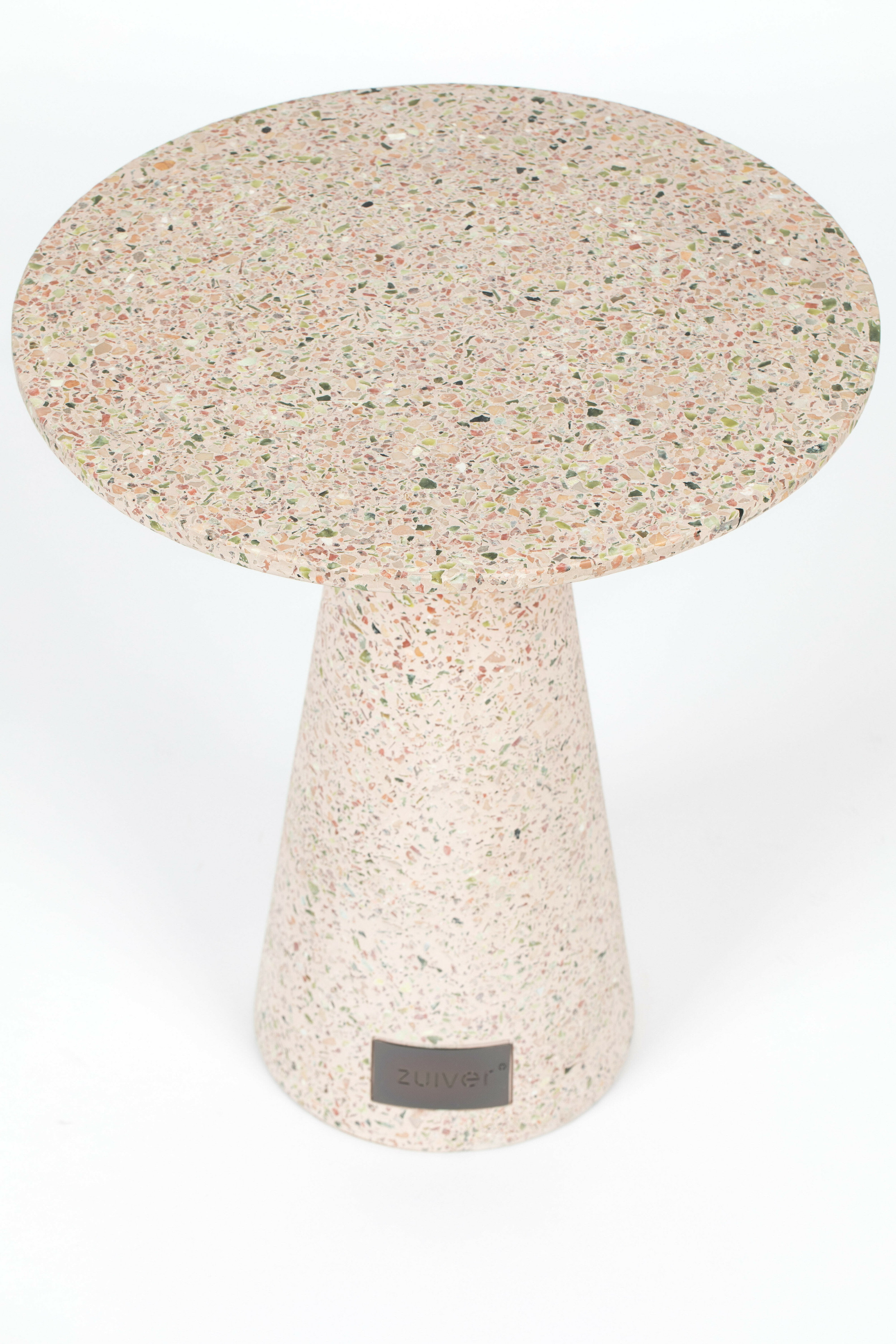 Zuiver Ronde Bijzettafel 'Victoria' Terrazzo, 41cm