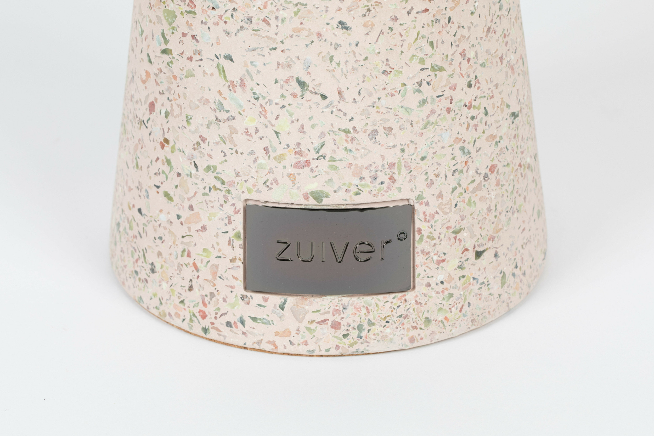 Zuiver Ronde Bijzettafel 'Victoria' Terrazzo, 41cm