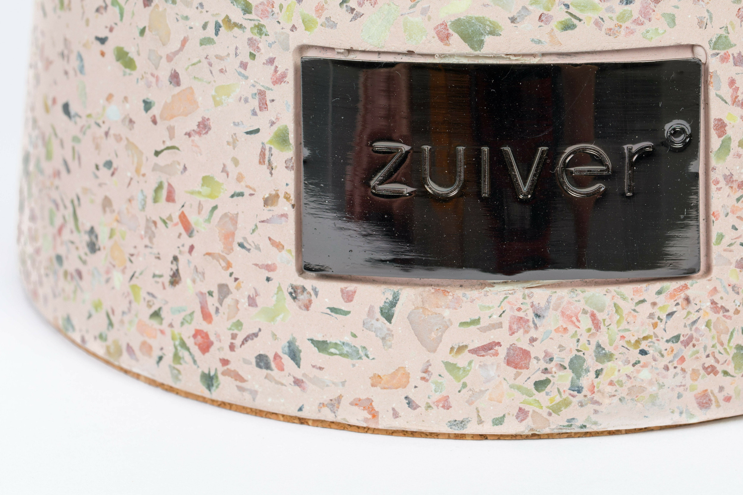 Zuiver Ronde Bijzettafel 'Victoria' Terrazzo, 41cm