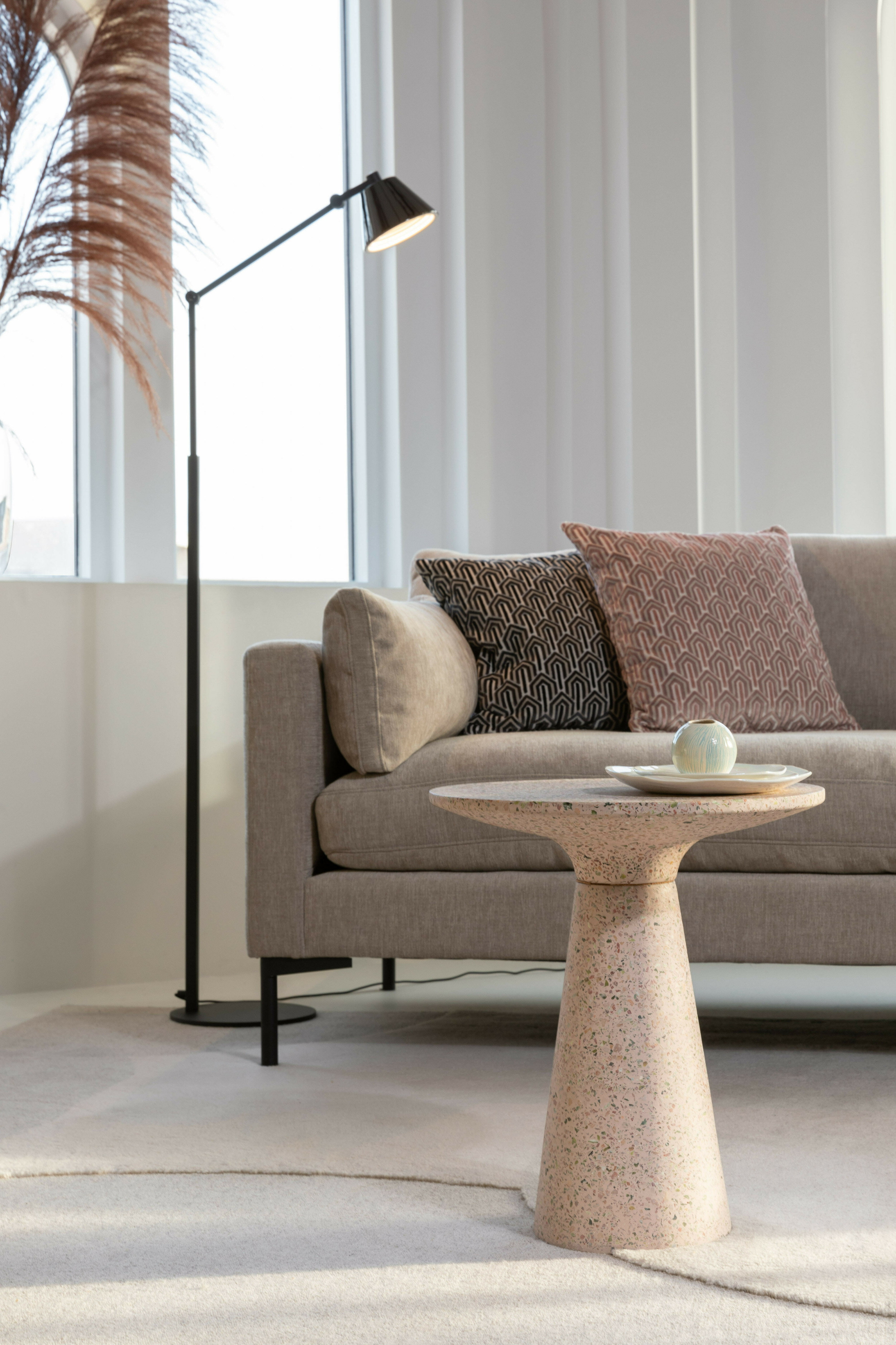 Zuiver Ronde Bijzettafel 'Victoria' Terrazzo, 41cm
