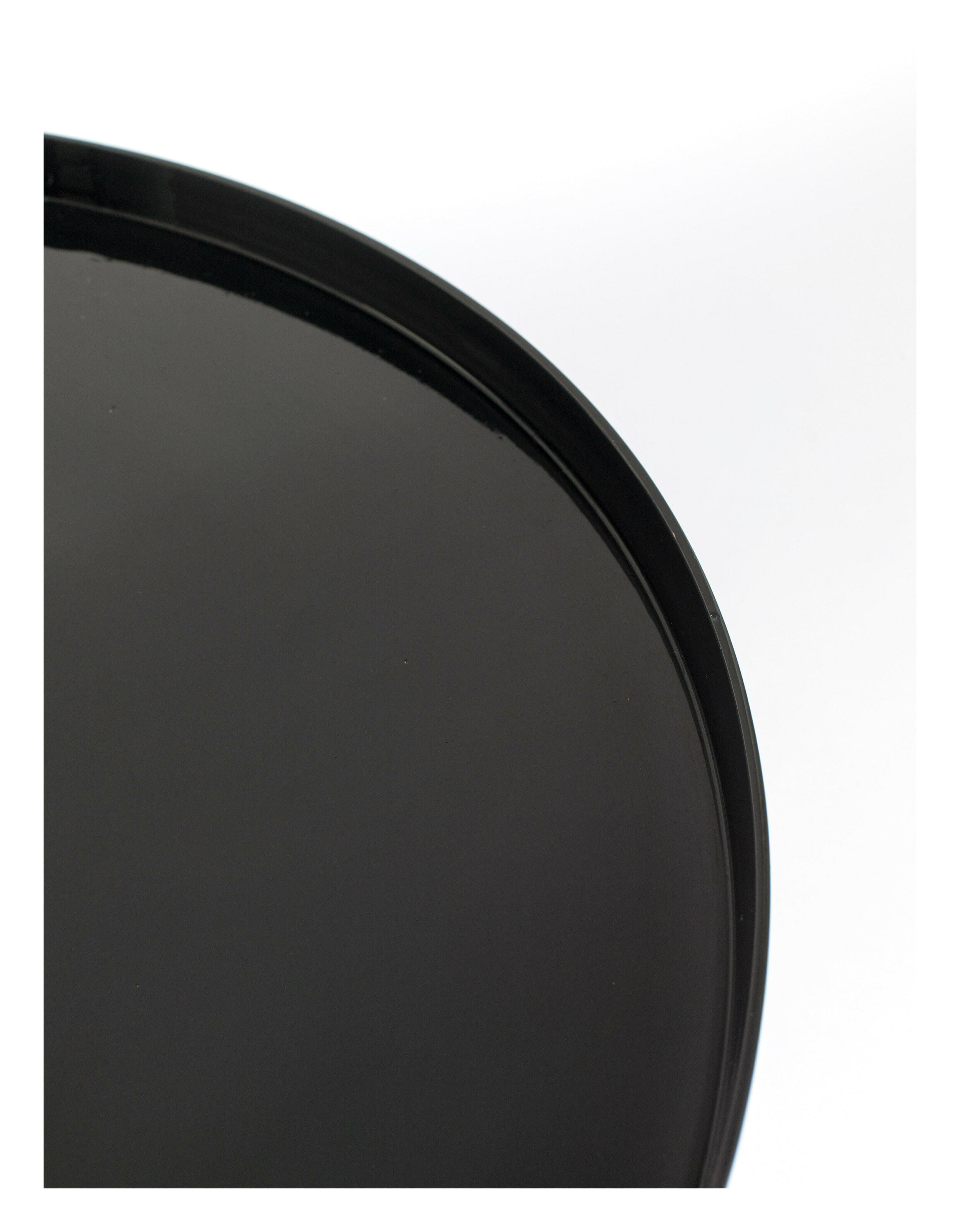 Zuiver Ronde Salontafel 'Shiny Bomb' 67cm, kleur Zwart