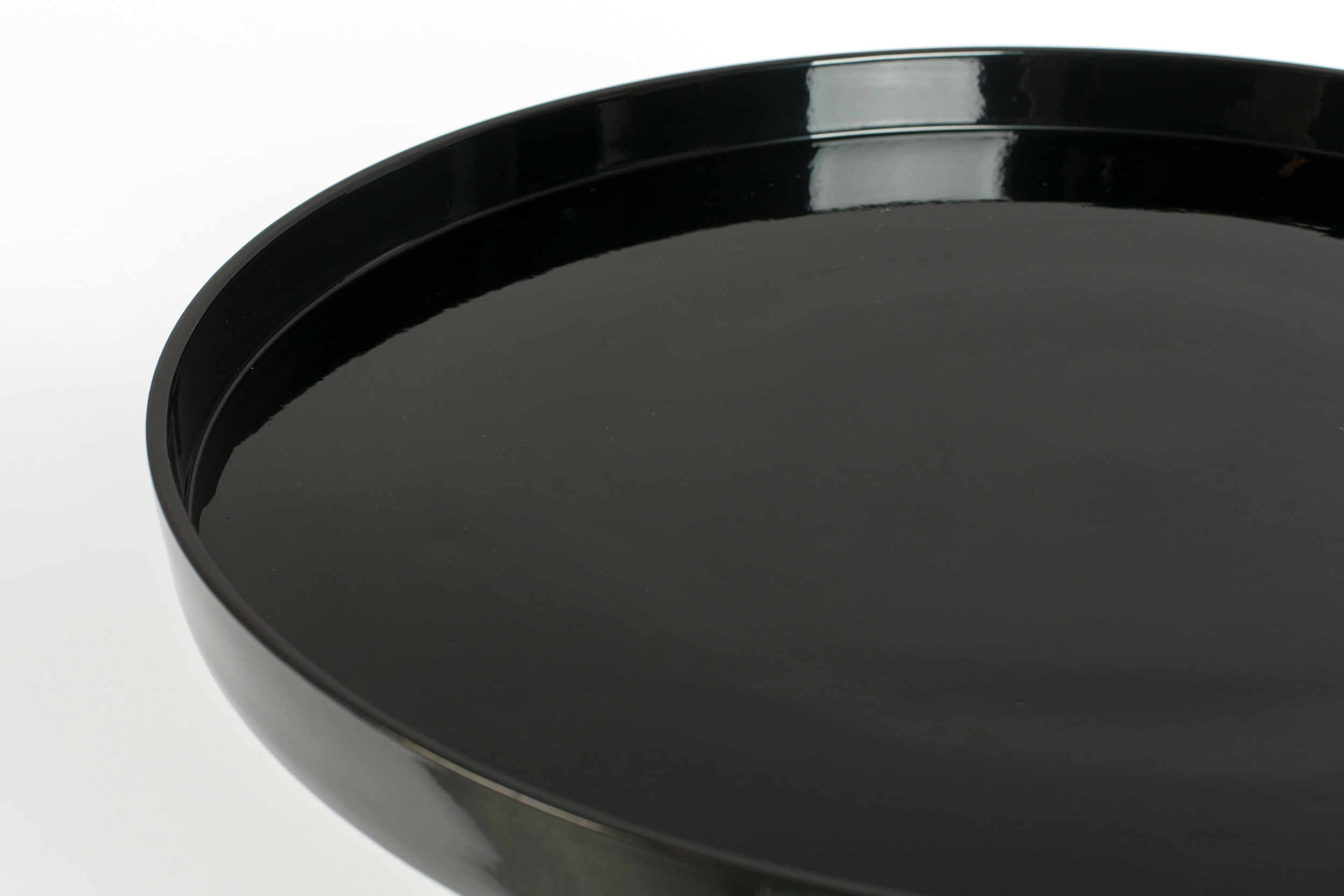 Zuiver Ronde Bijzettafel 'Shiny Bomb' 40cm, kleur Zwart