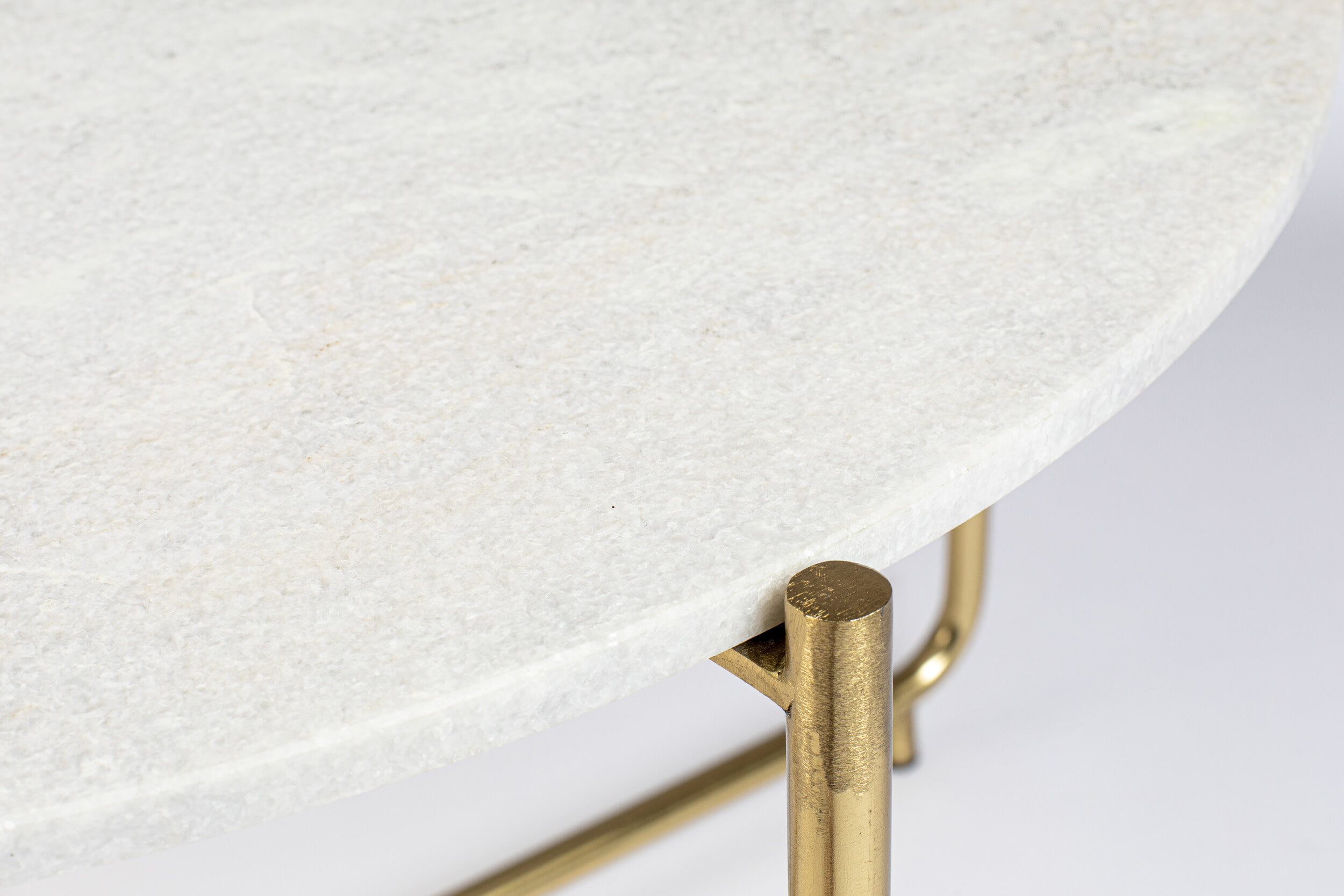 ZILT Salontafel 'Timpa' 70cm, wit marmer