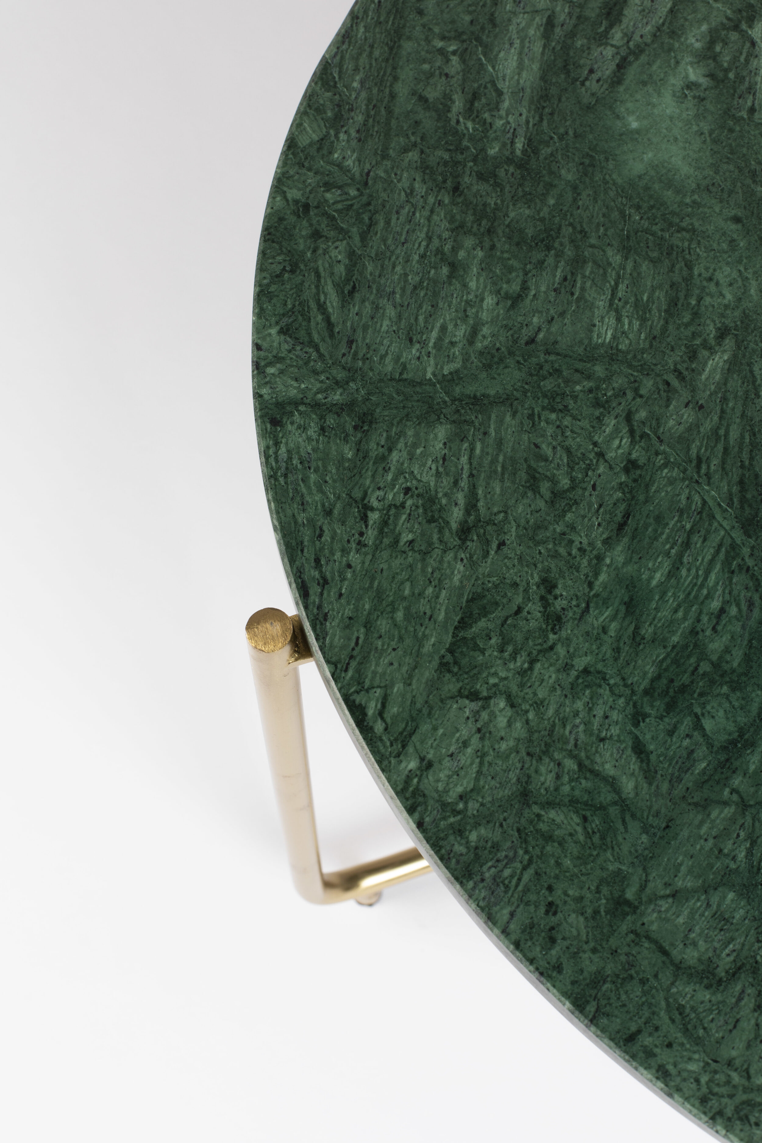 ZILT Salontafel 'Timpa' 70cm, groen marmer
