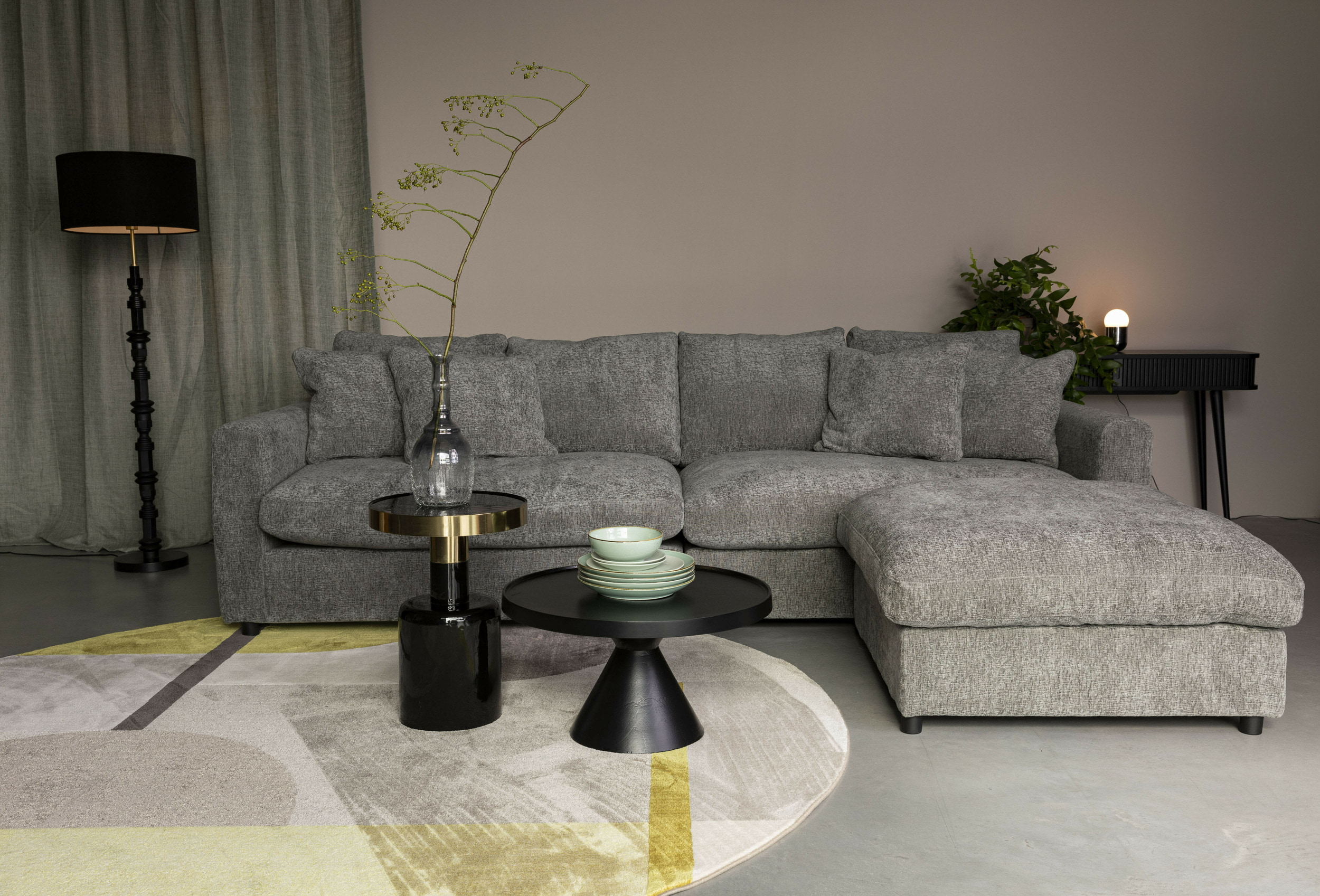 Zuiver Ronde Salontafel 'Floss' 60cm, kleur Zwart