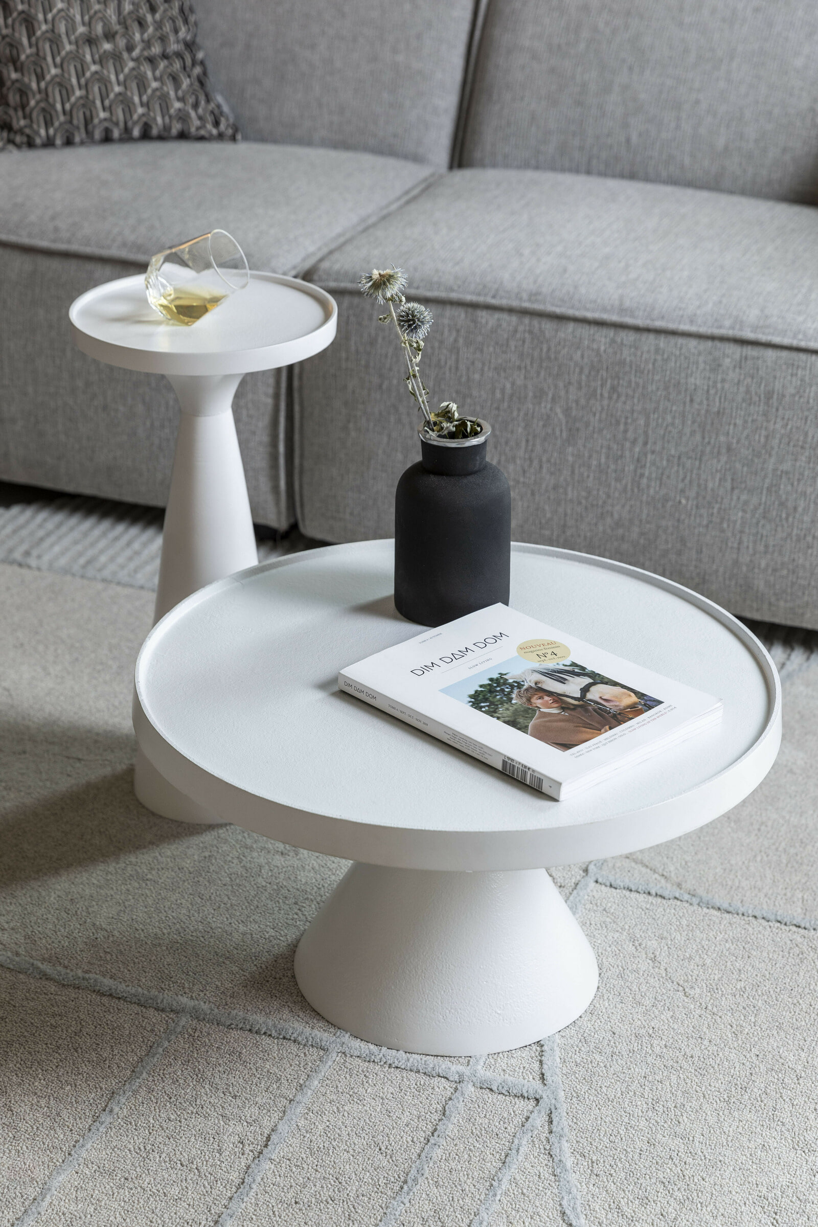 Zuiver Ronde Salontafel 'Floss' 60cm, kleur Wit