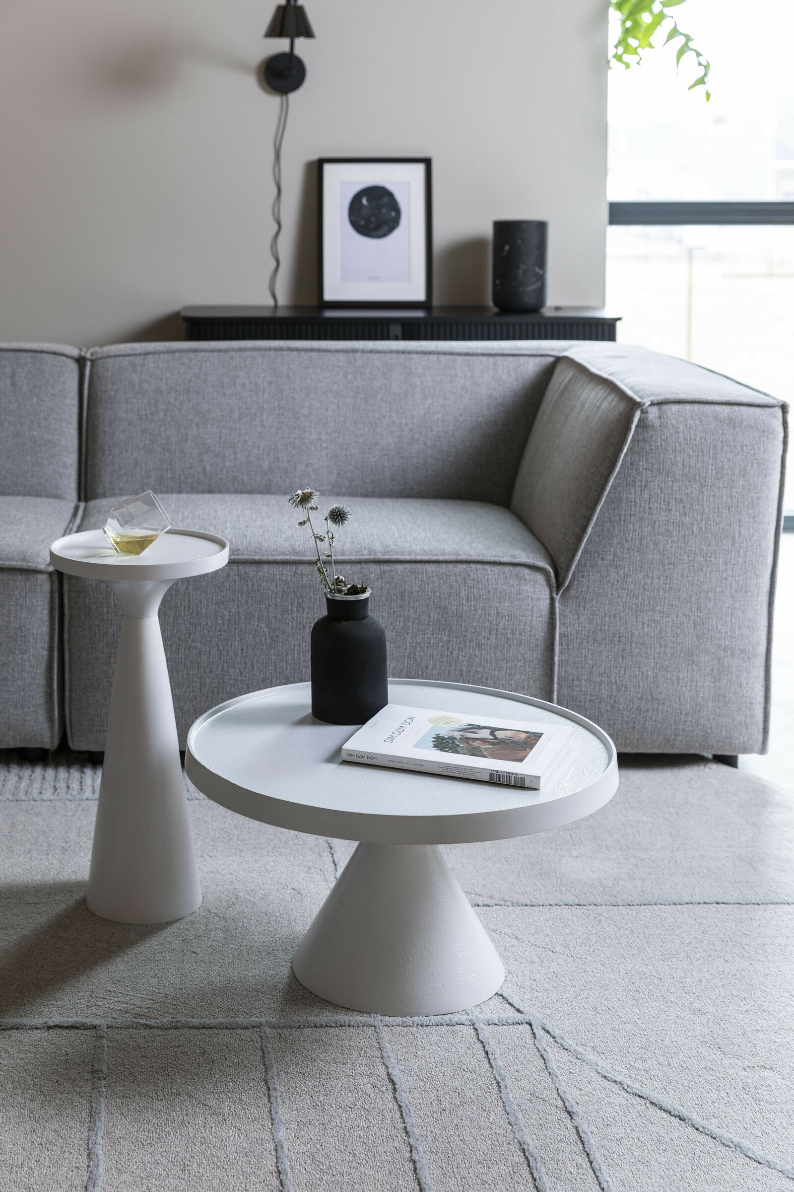 Zuiver Ronde Salontafel 'Floss' 60cm, kleur Wit