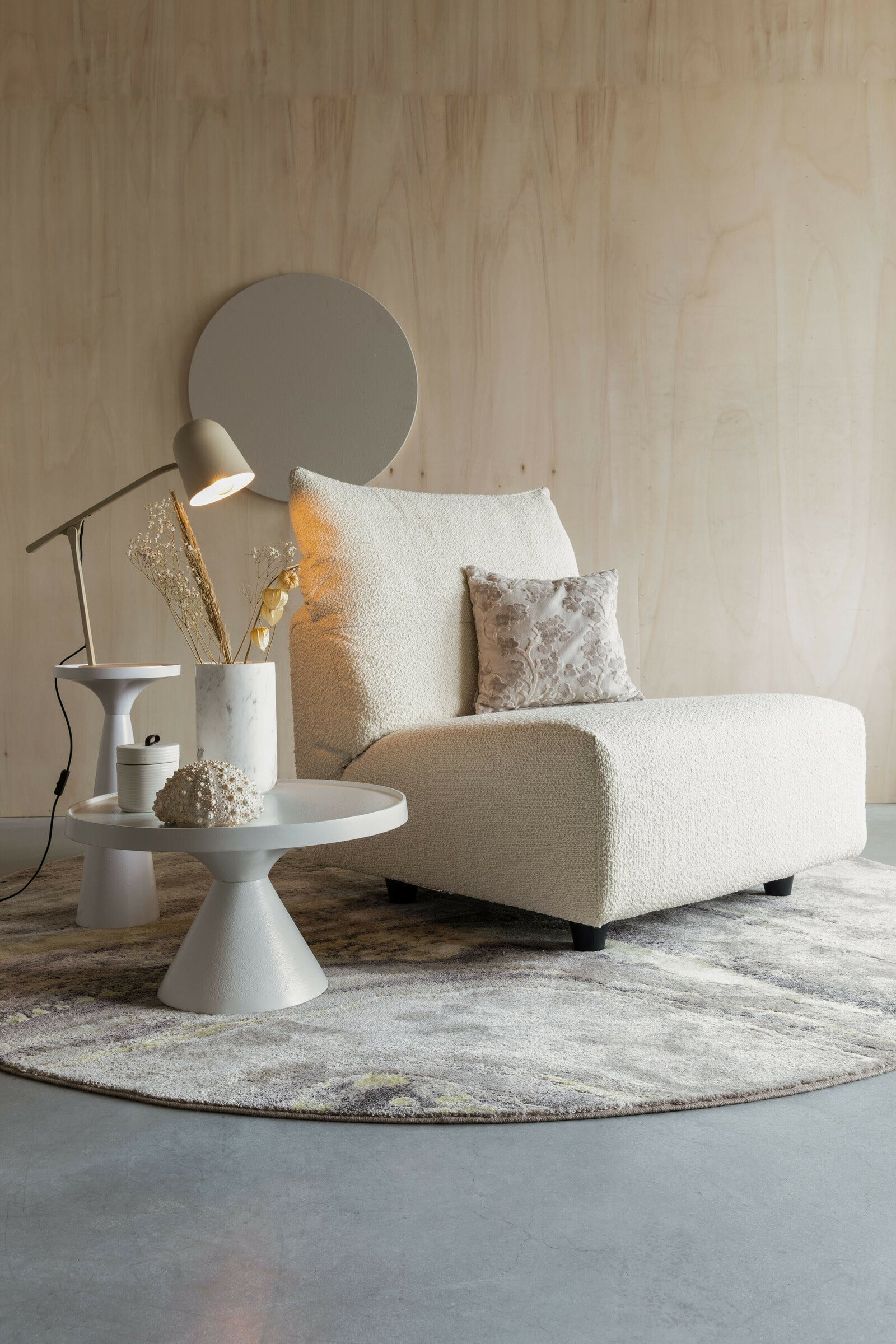 Zuiver Ronde Salontafel 'Floss' 60cm, kleur Wit