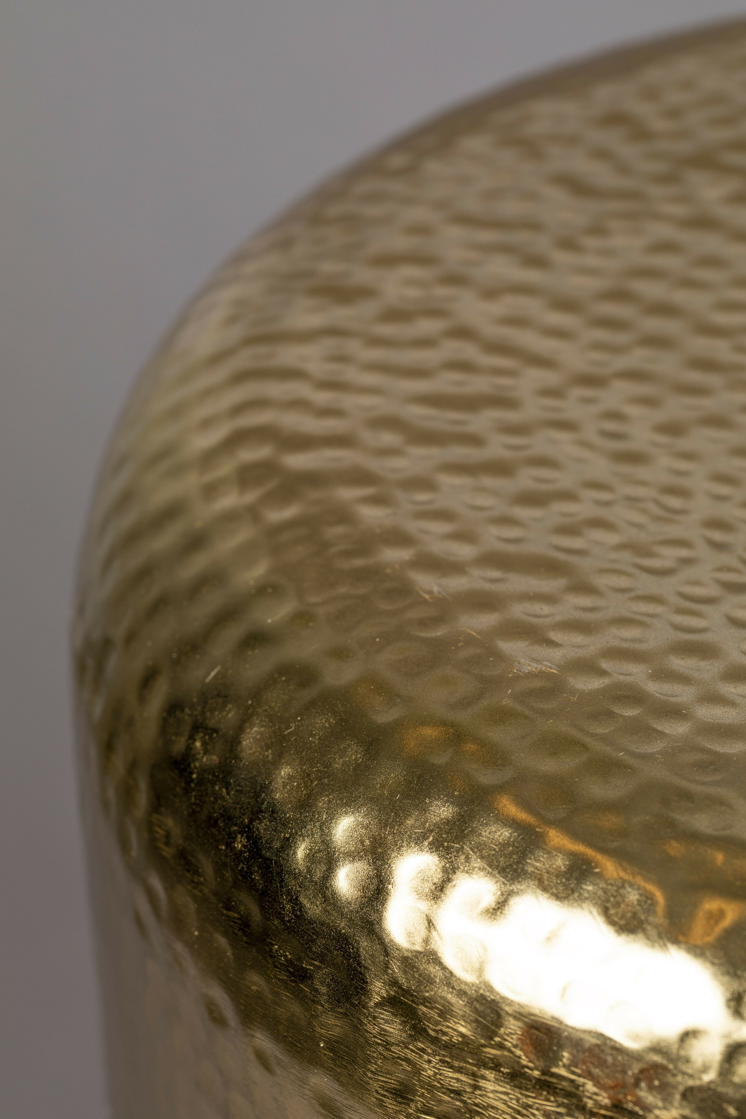 Dutchbone Bijzettafel 'Cave' IJzer en glas, 35cm, kleur Groen