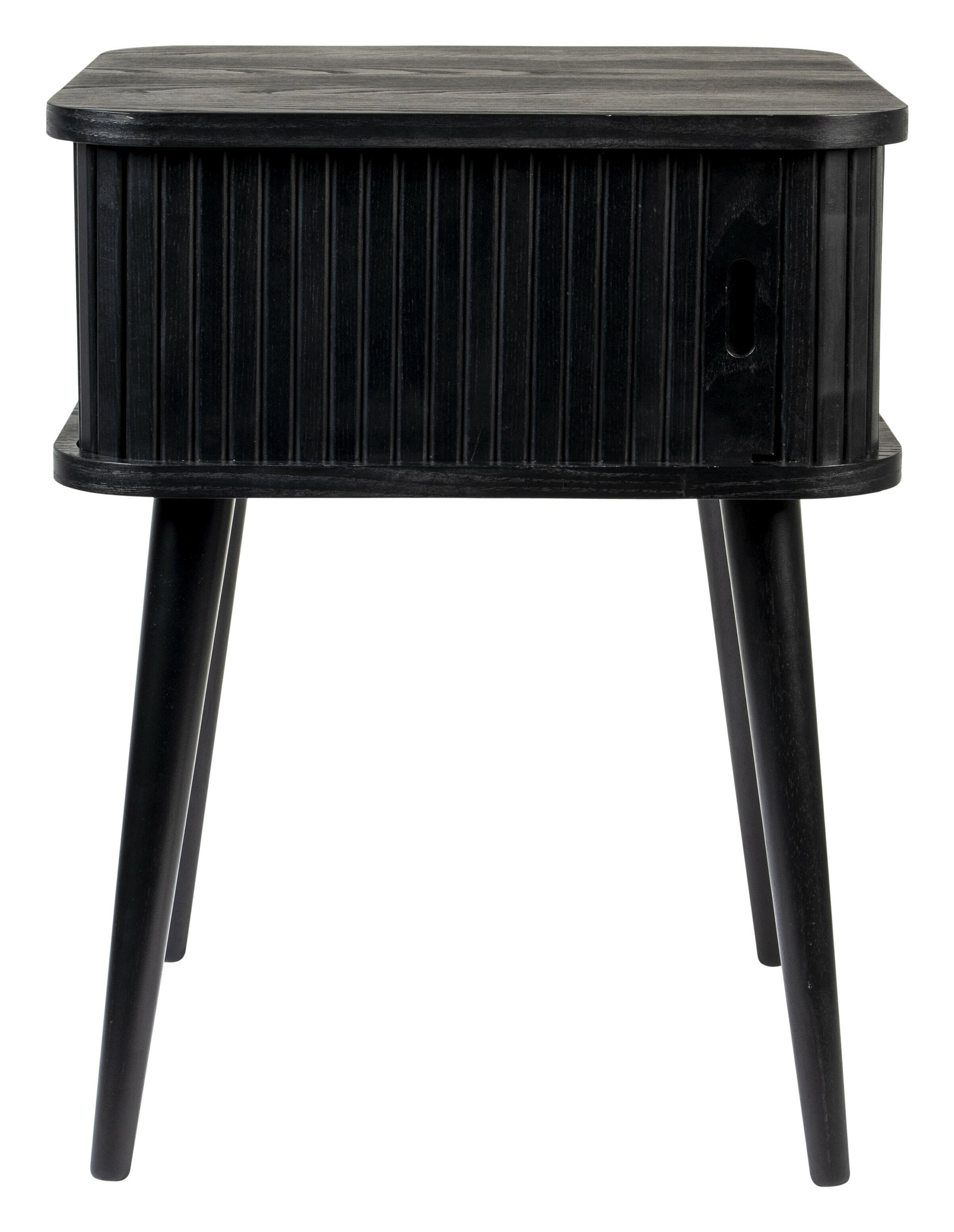 Zuiver Bijzettafel/Nachtkastje 'Barbier' Essenhout, kleur Zwart