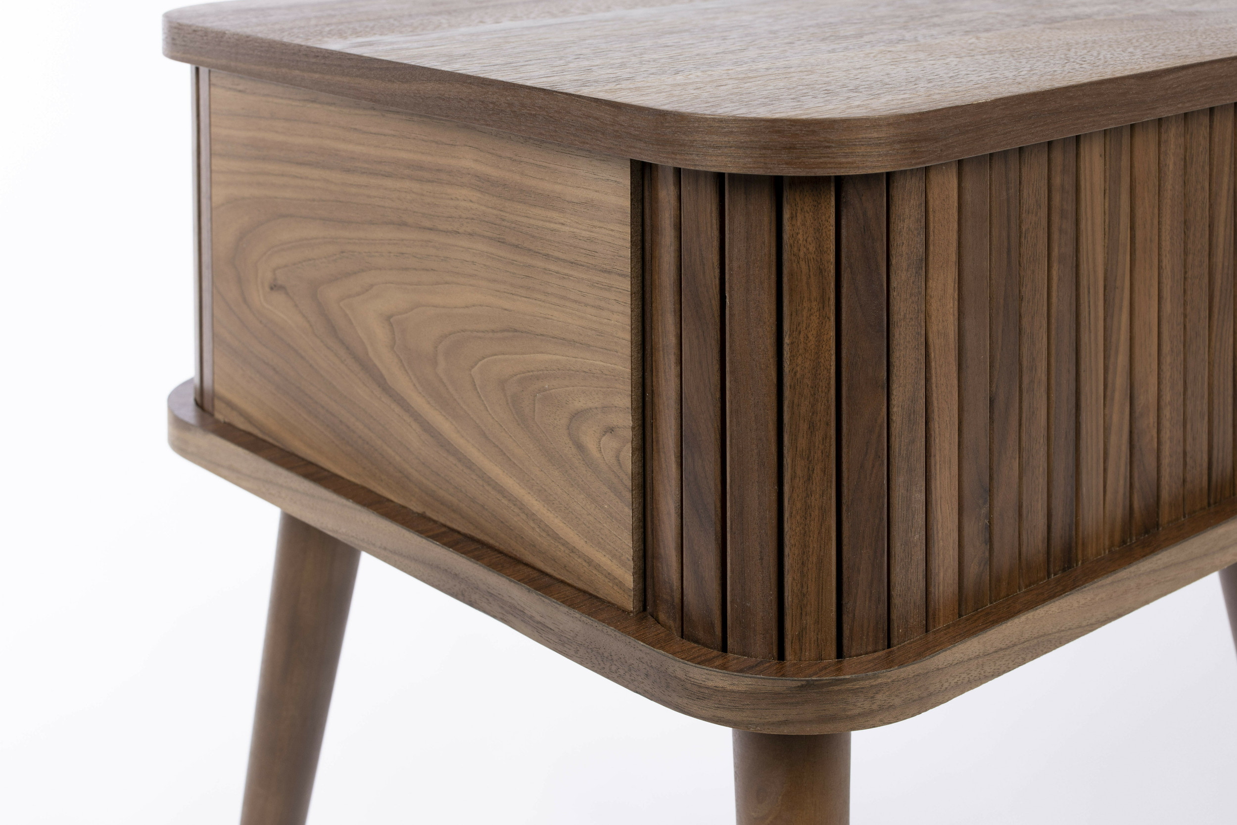 Zuiver Bijzettafel/Nachtkastje 'Barbier' Walnoothout, kleur Bruin