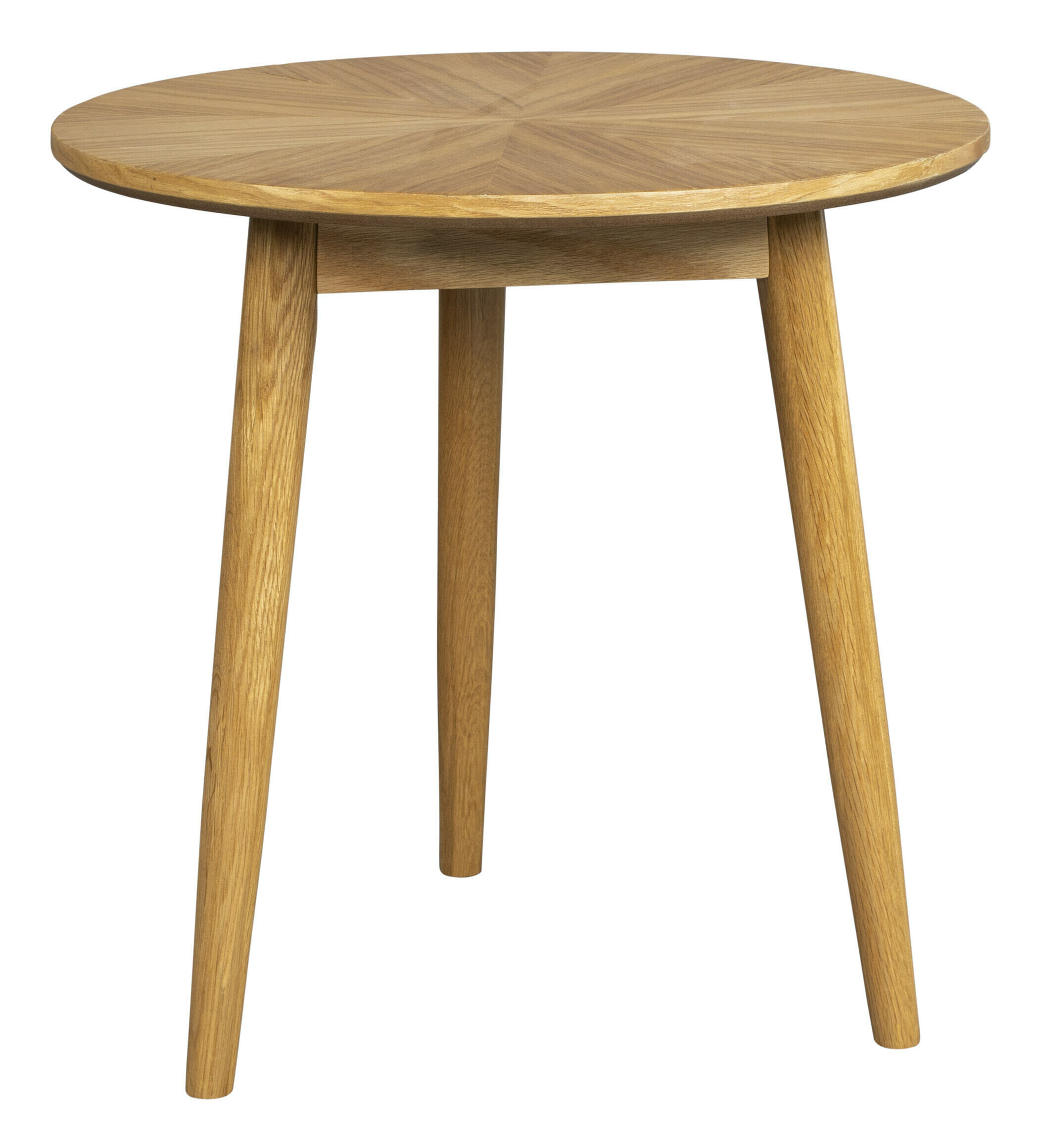 ZILT Ronde Bijzettafel 'Memo' Eikenhout, 50cm, kleur Naturel