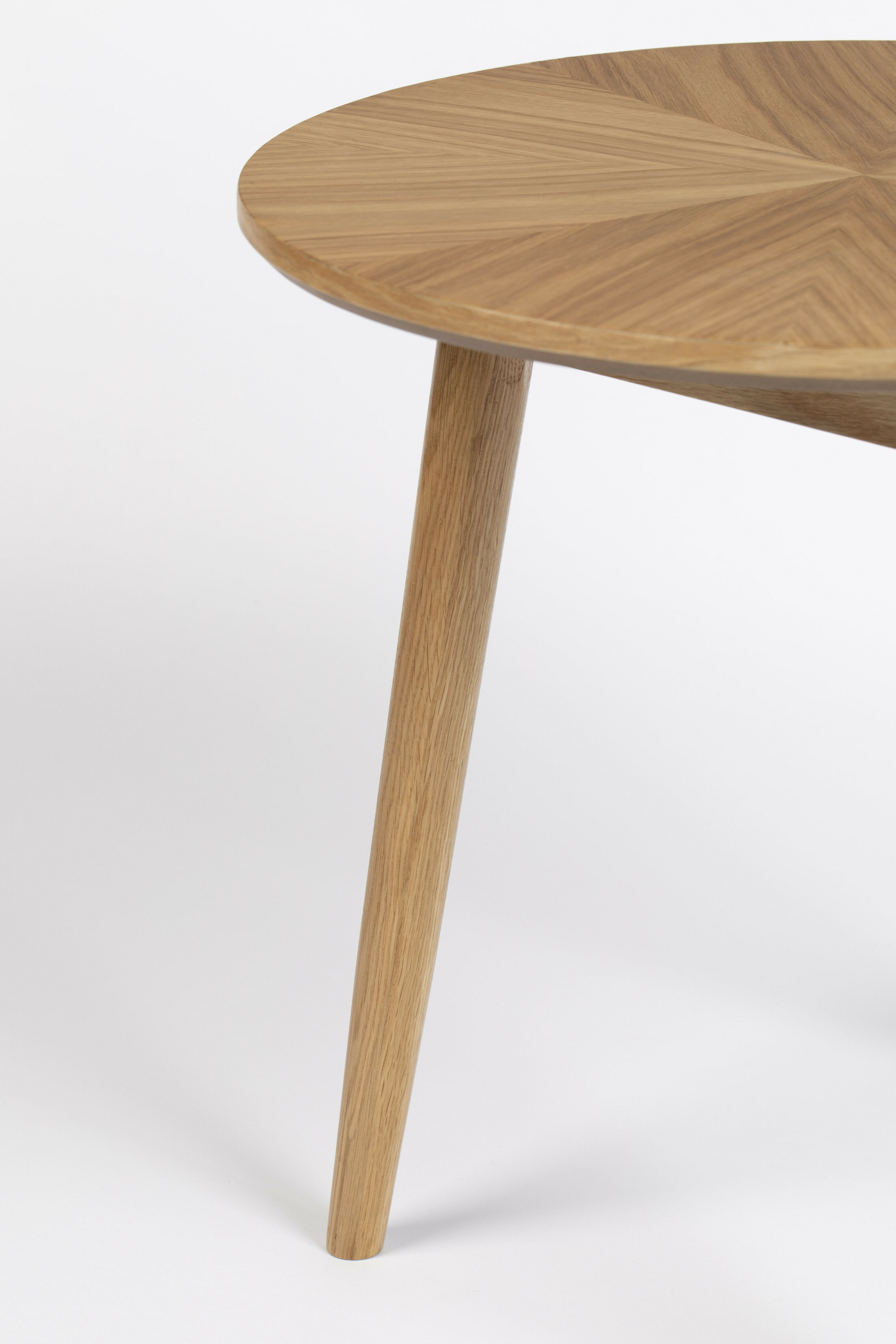 ZILT Ronde Bijzettafel 'Memo' Eikenhout, 50cm, kleur Naturel