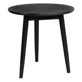 ZILT Ronde Bijzettafel 'Memo' Eikenhout, 50cm, kleur Zwart