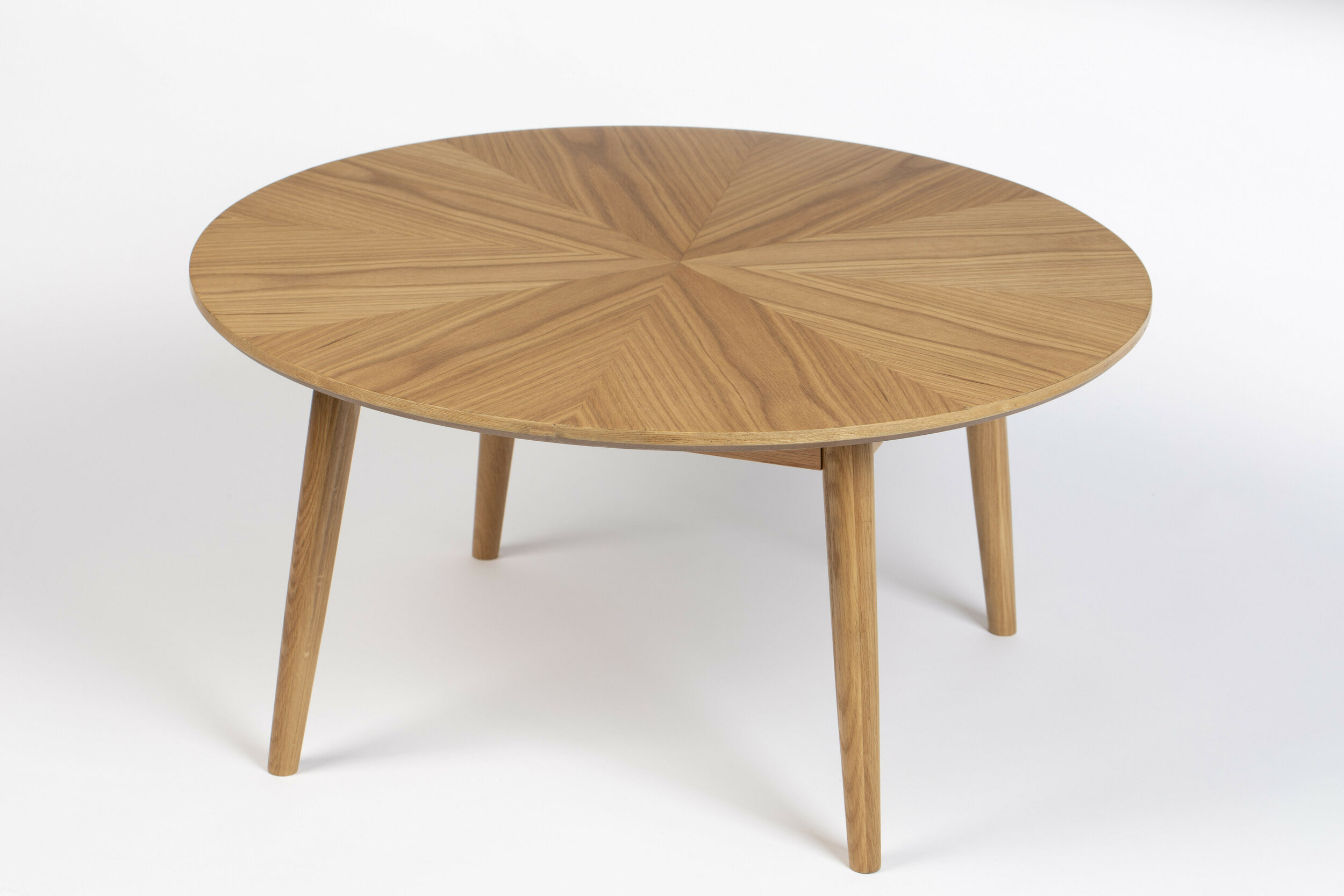 ZILT Ronde Salontafel 'Memo' Eikenhout, 80cm, kleur Naturel