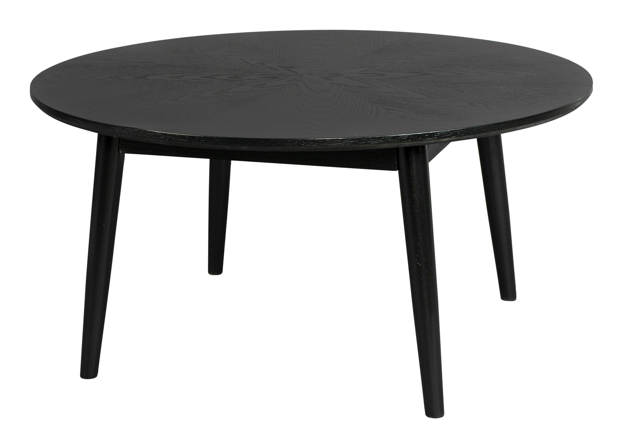 ZILT Ronde Salontafel 'Memo' Eikenhout, 80cm, kleur Zwart